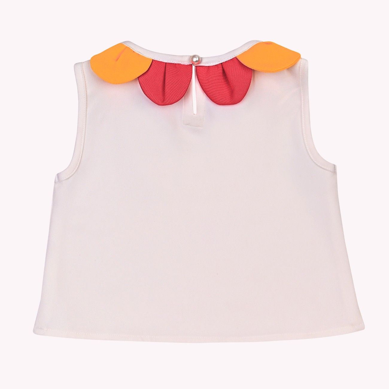 Flower Blossom Top - White
