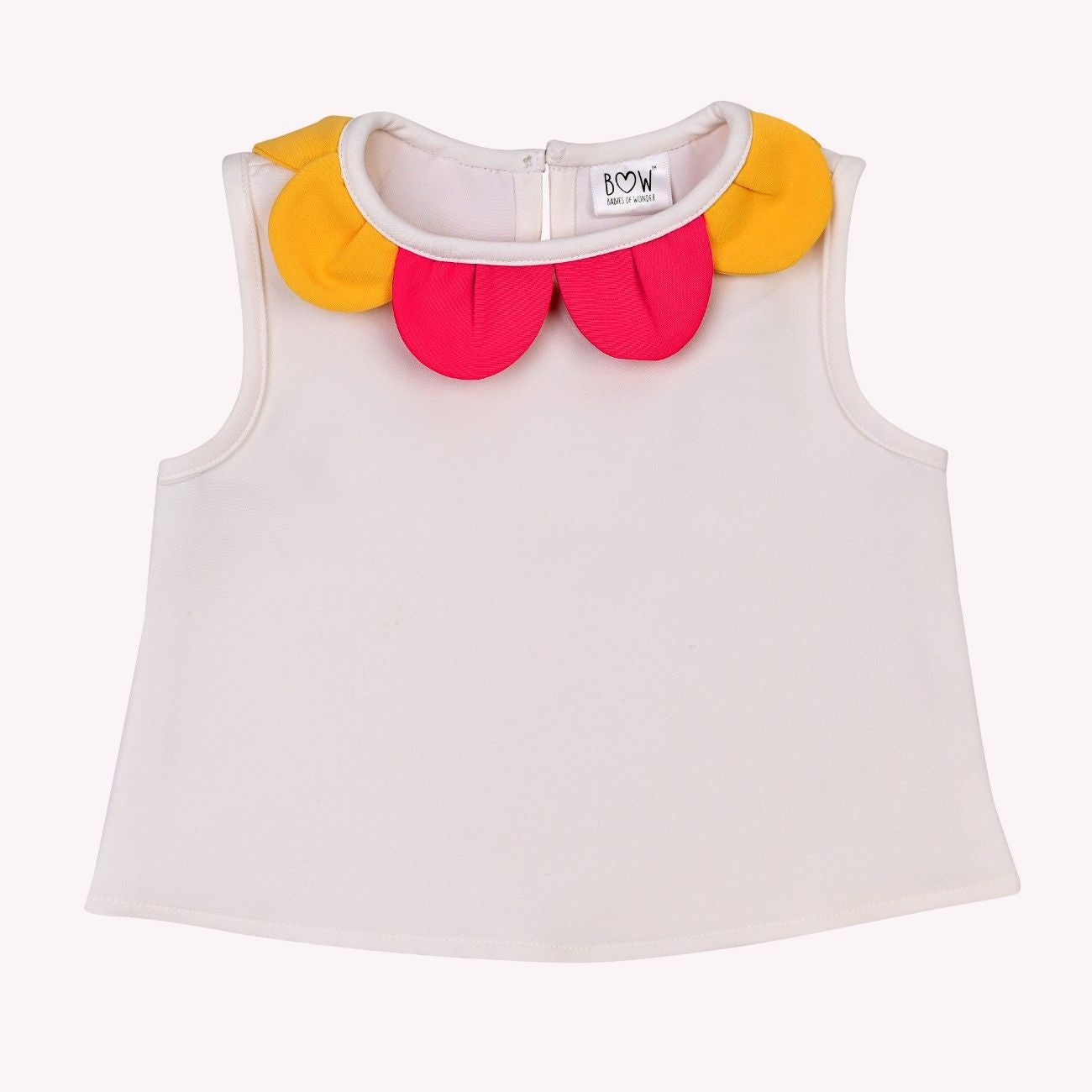 White Blossom Top + Red Ella Pant