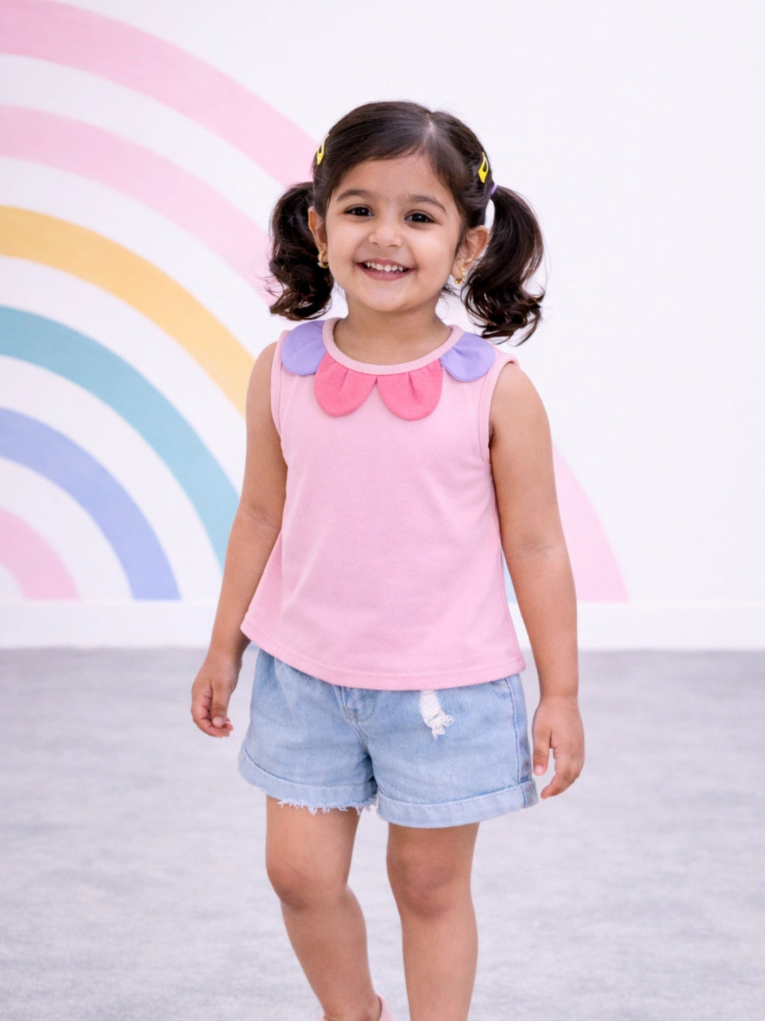 Flower Blossom Top - Baby Pink