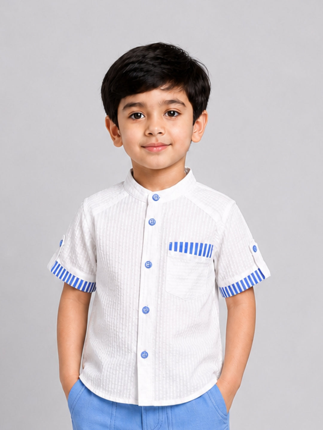 Cotton Alan Shirt - Blue
