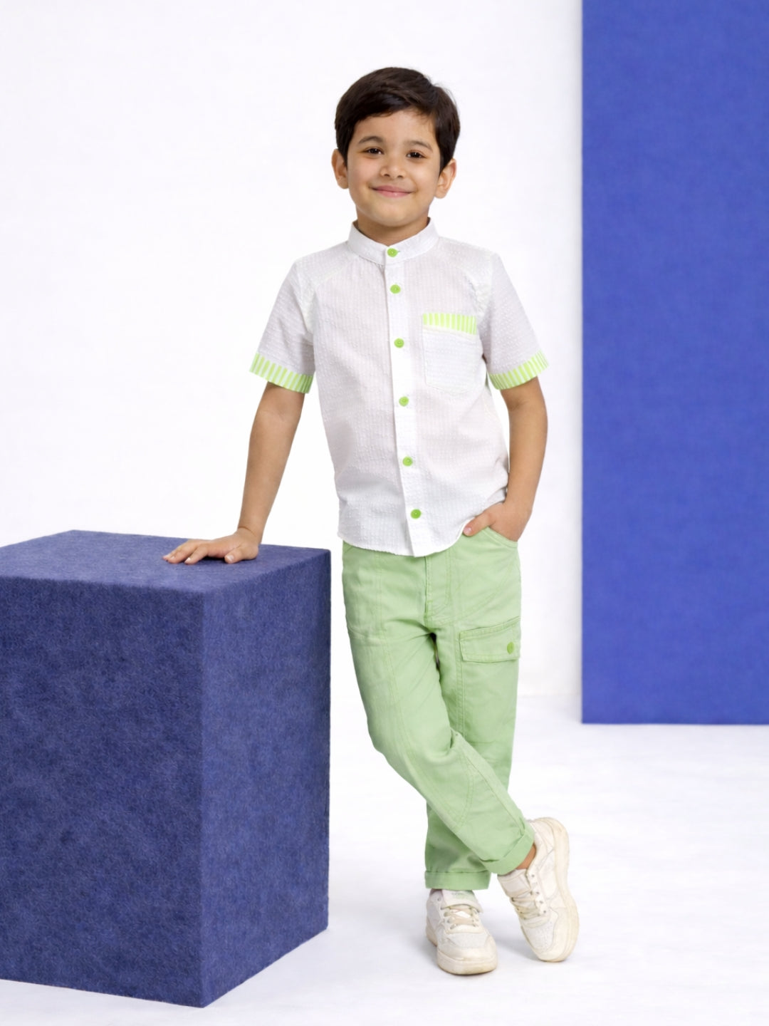 Alan Cotton Shirt - Green
