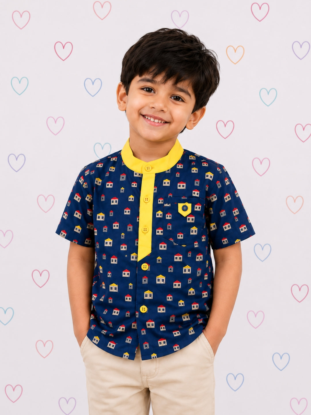 Henry Shirt - House Print