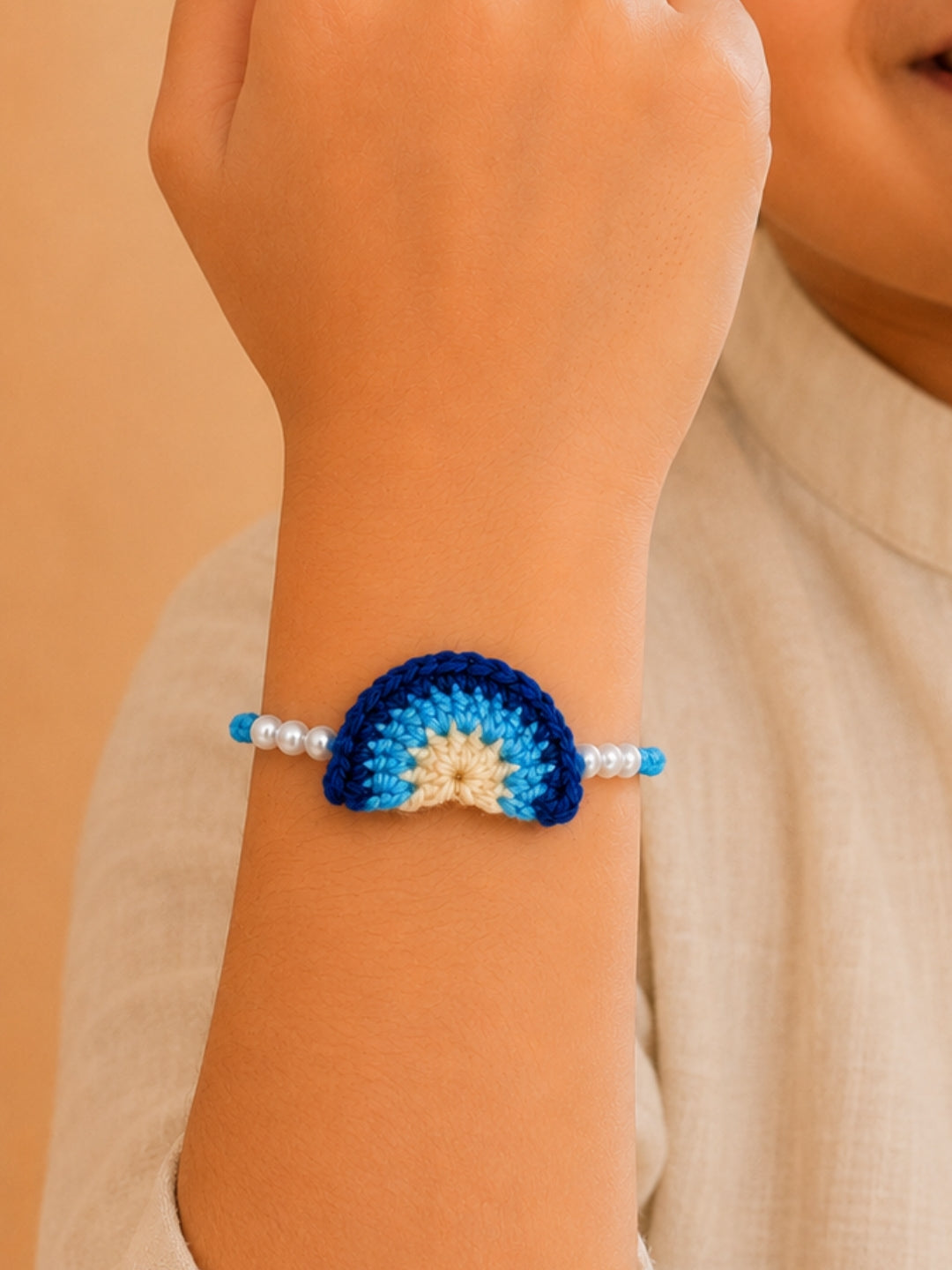 Colourful Rainbow Rakhi - Blue