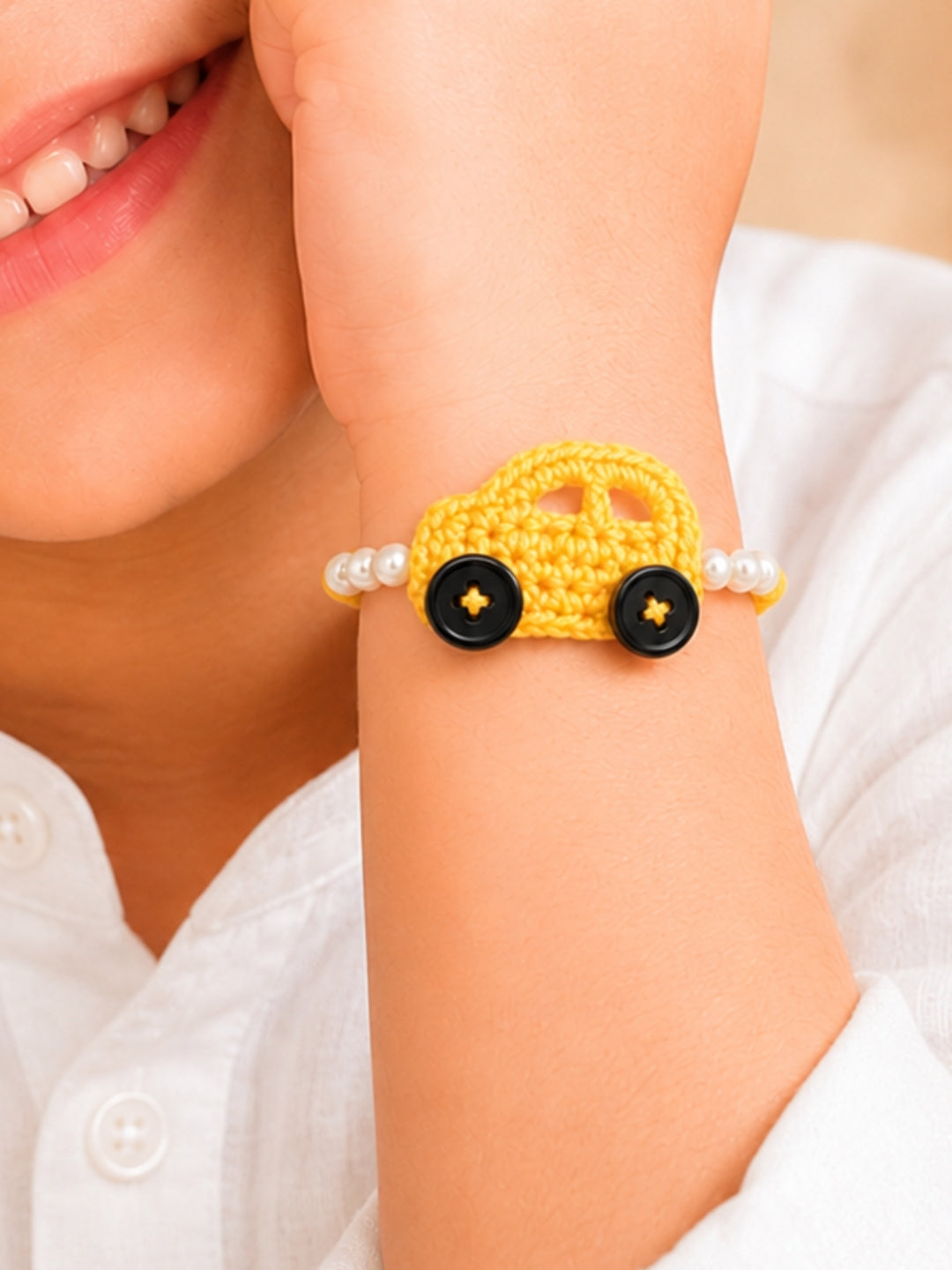 Car Rakhi - Yellow