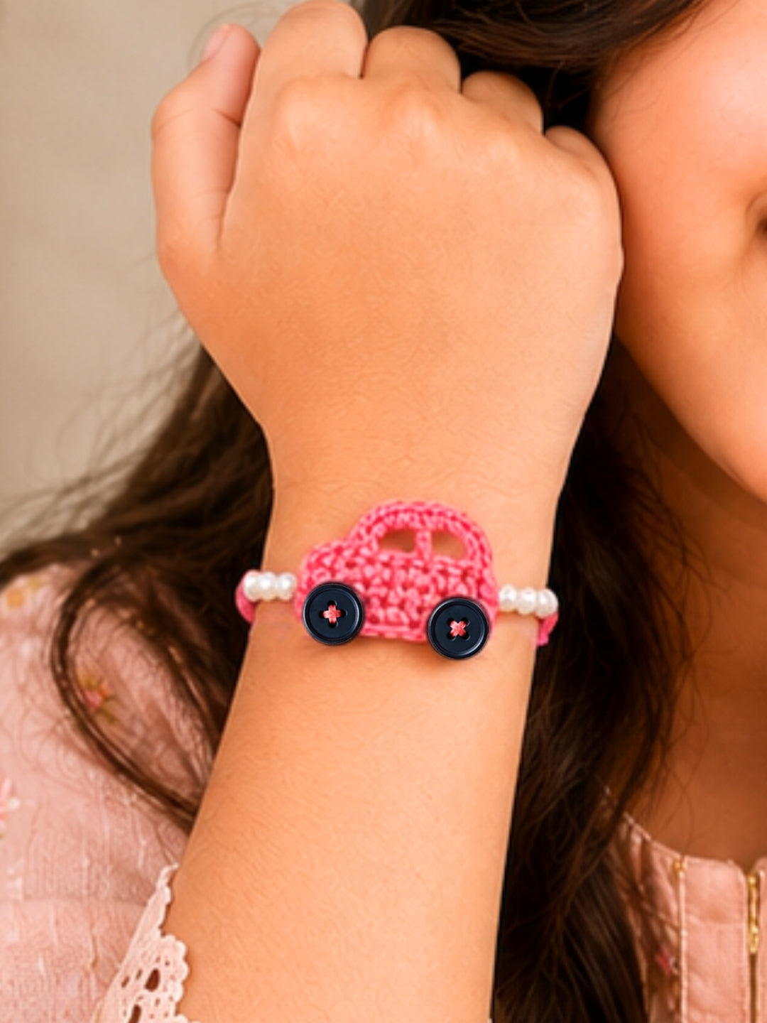 Car Rakhi - Pink