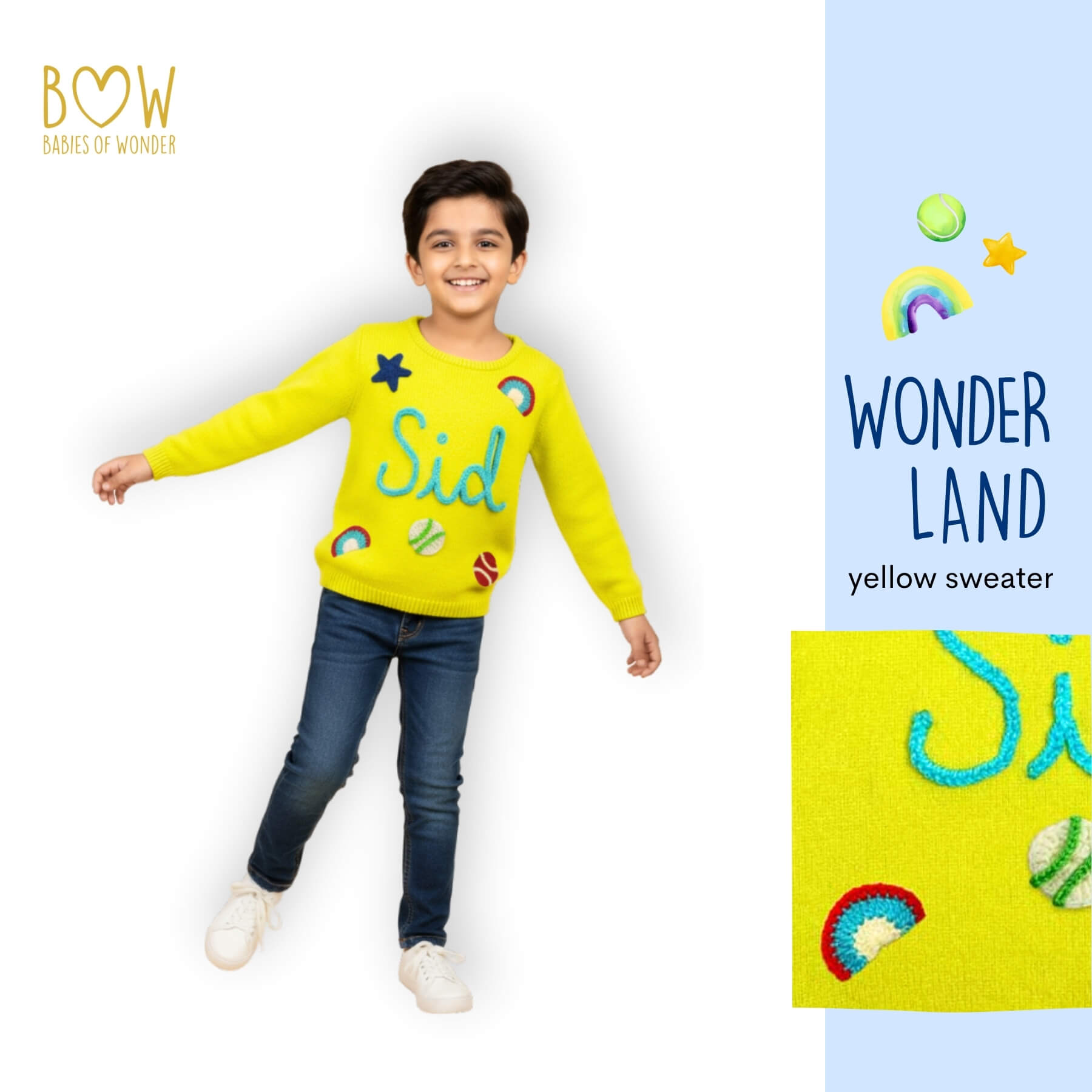 Boys Customised Wonderland Sweater