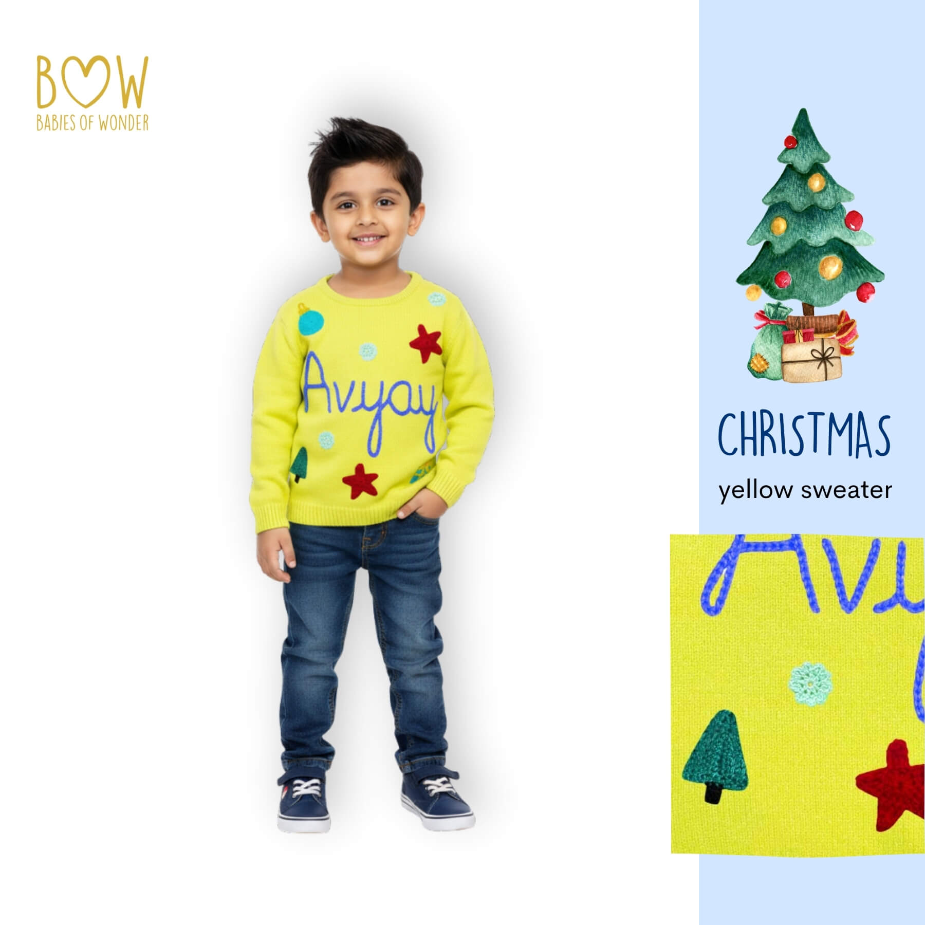Boys Customised Christmas Sweater