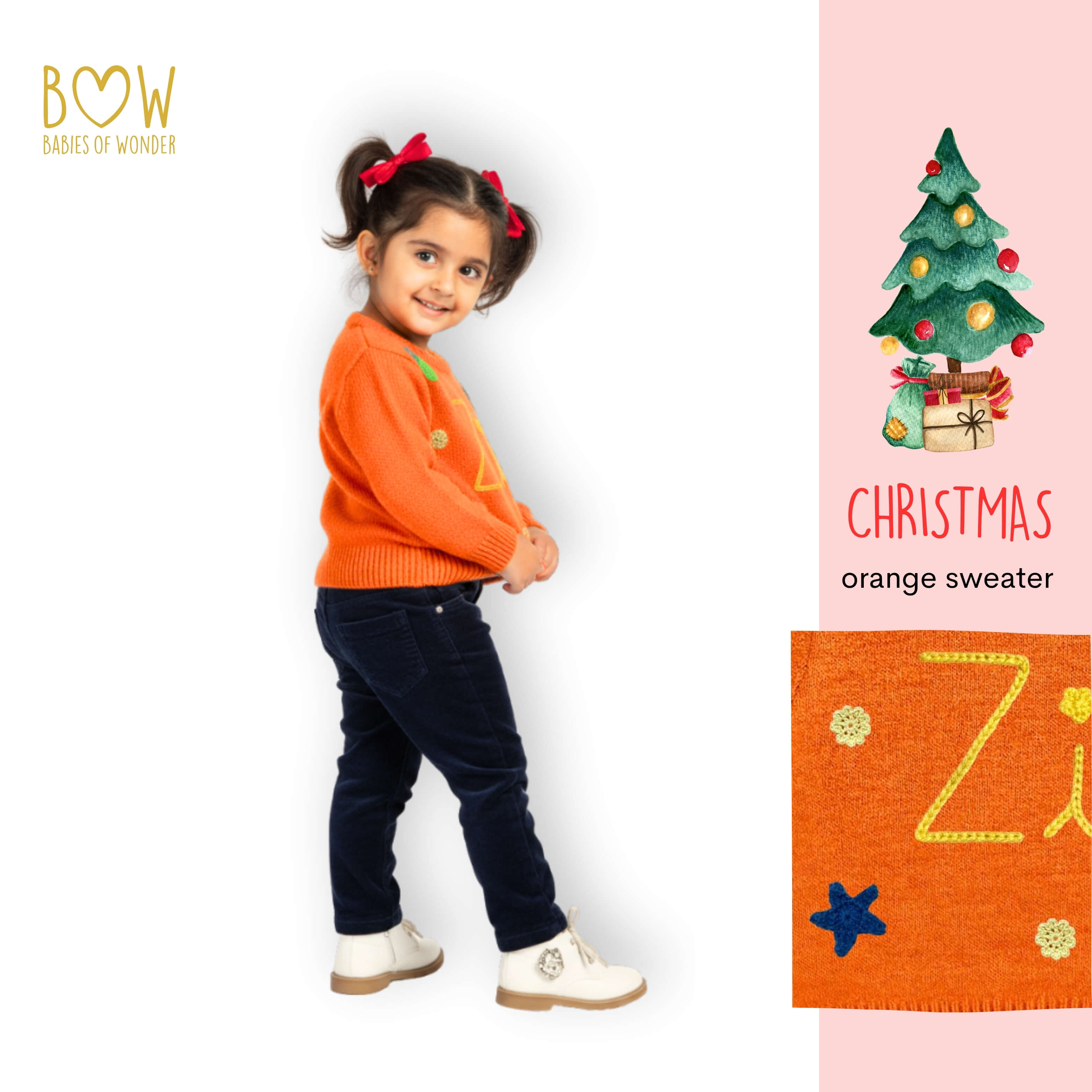 Girls Customised Christmas Sweater