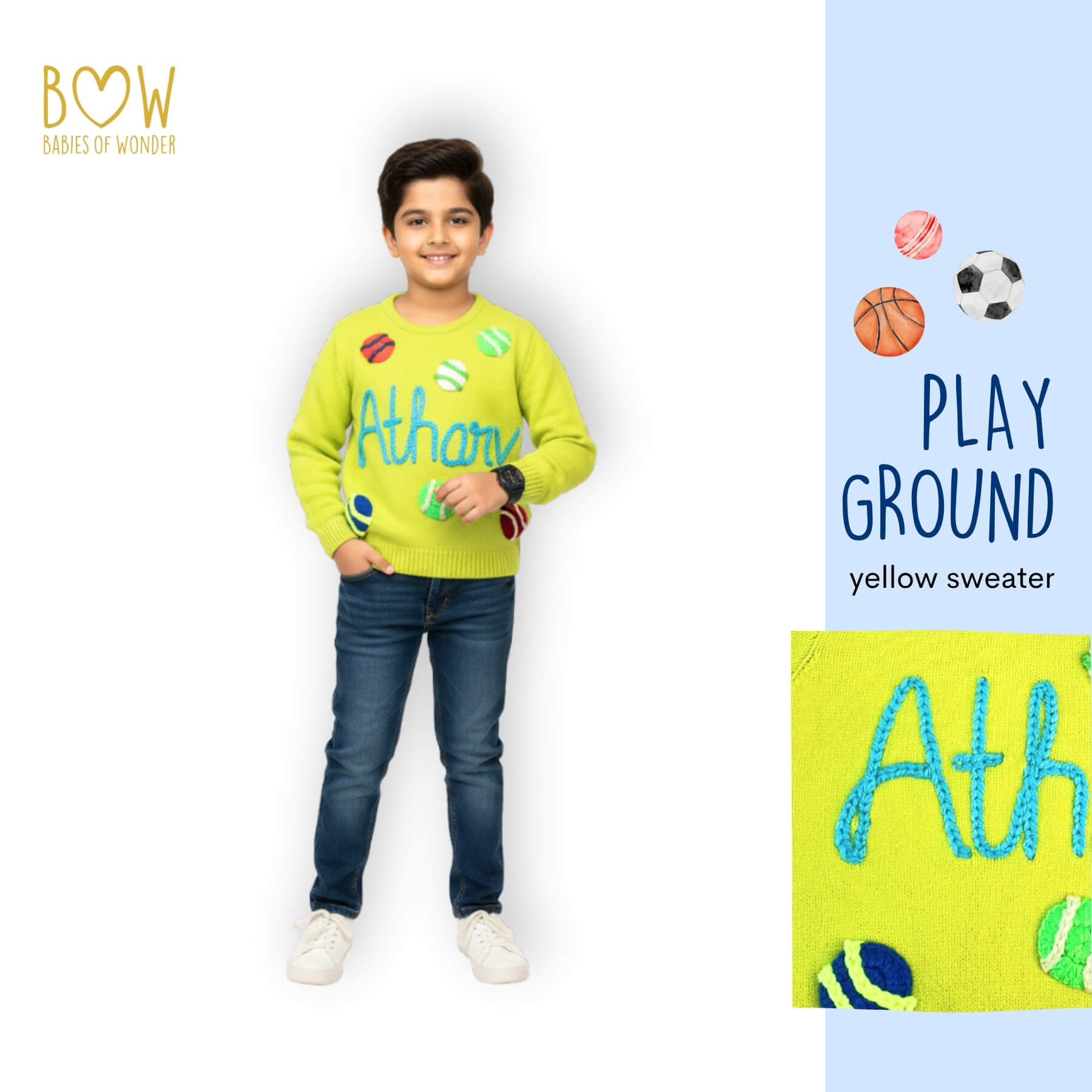 Boys Customised Playground Sweater