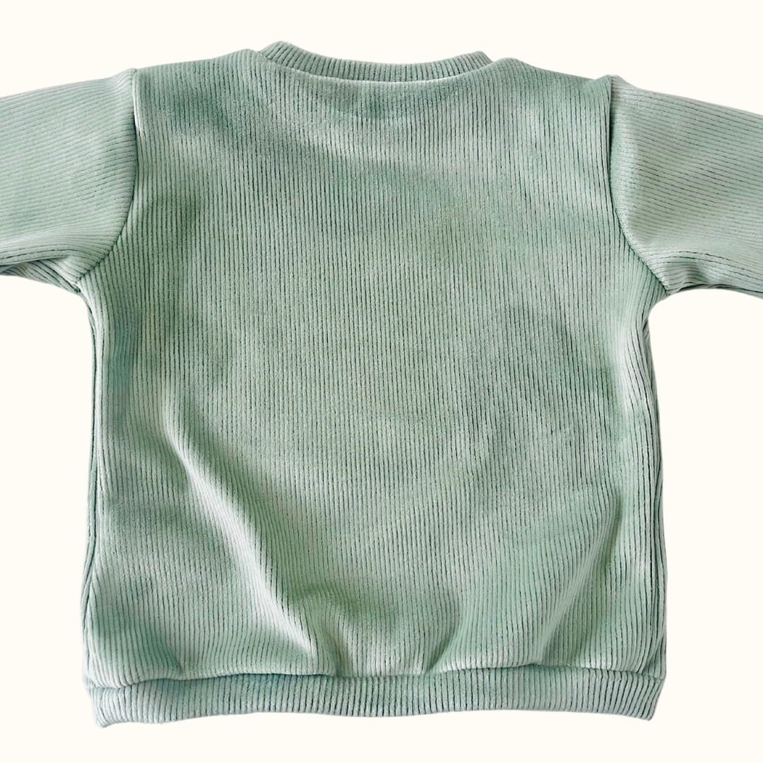 Corduroy Sweatshirt - Sage Green