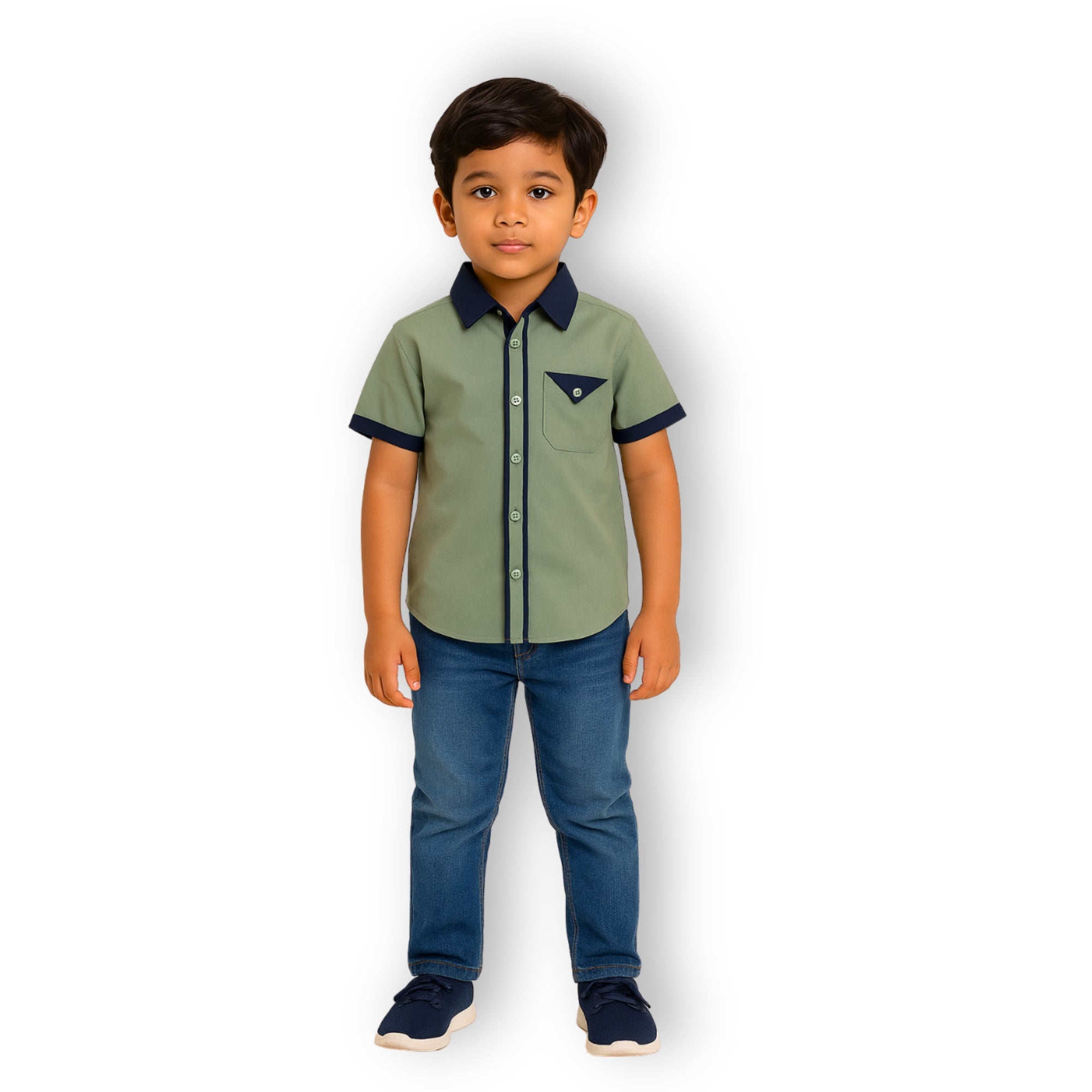Piper Cotton Shirt - Olive