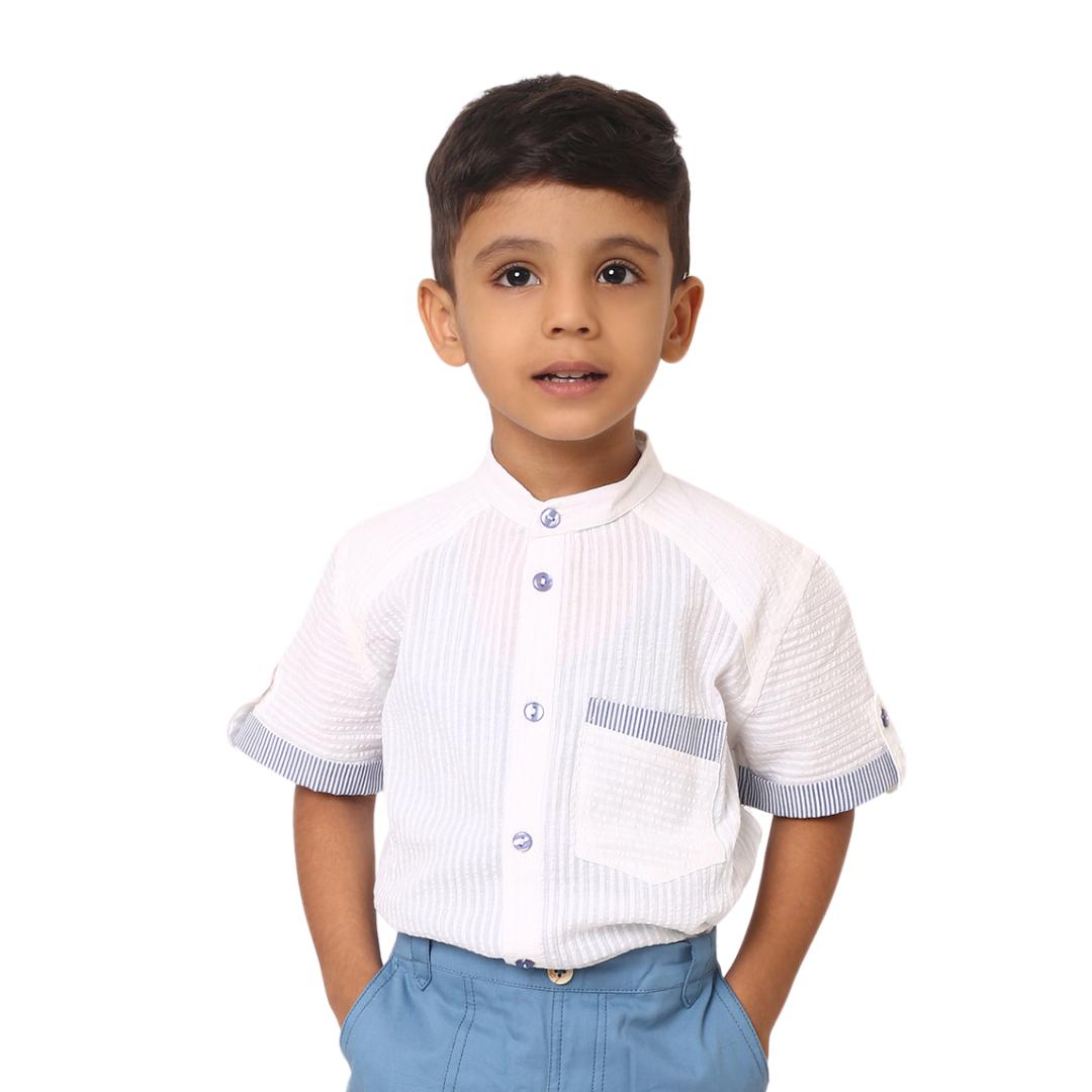 Cotton Alan Shirt - Blue