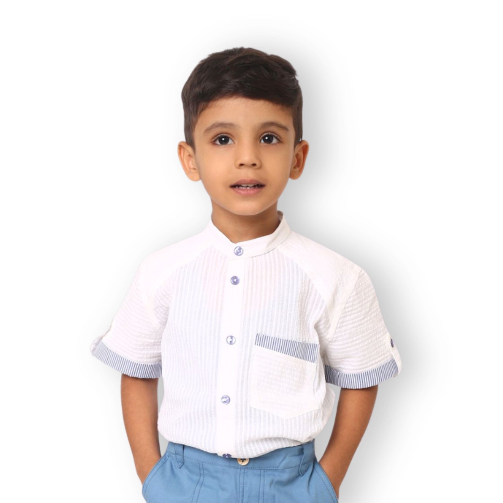 Cotton Alan Shirt - Blue