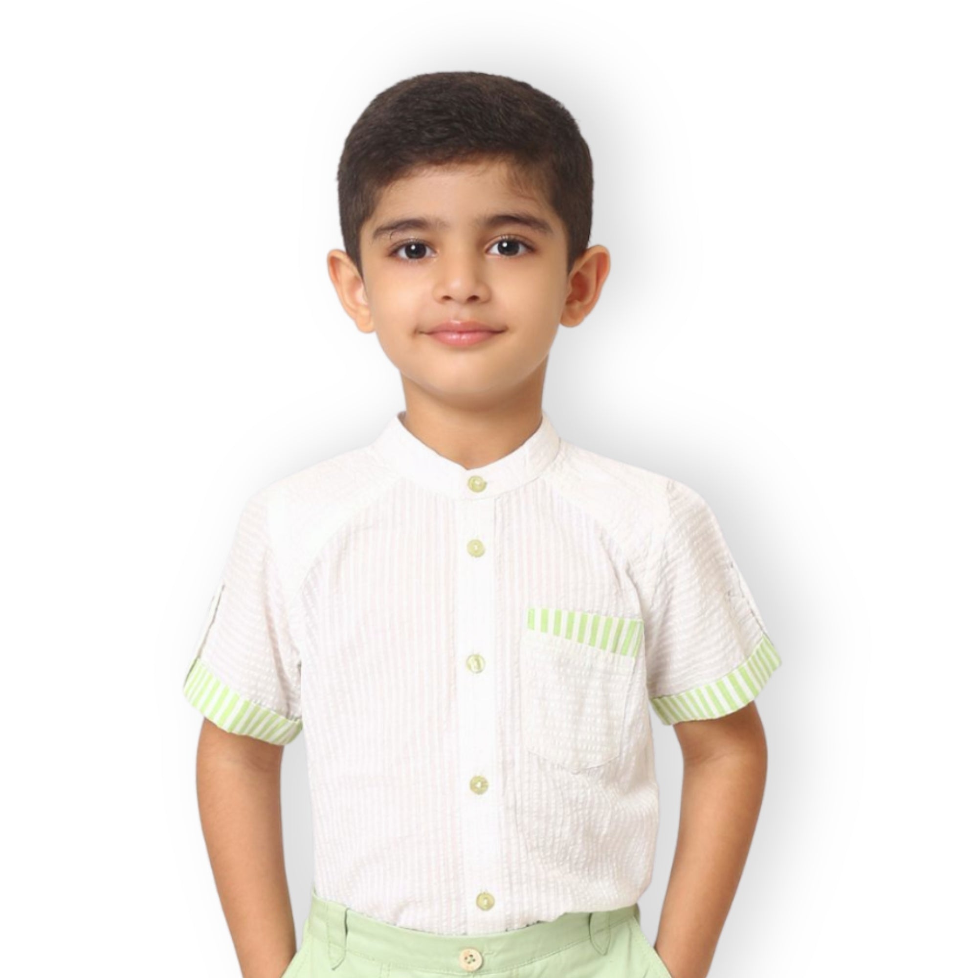 Alan Cotton Shirt - Green