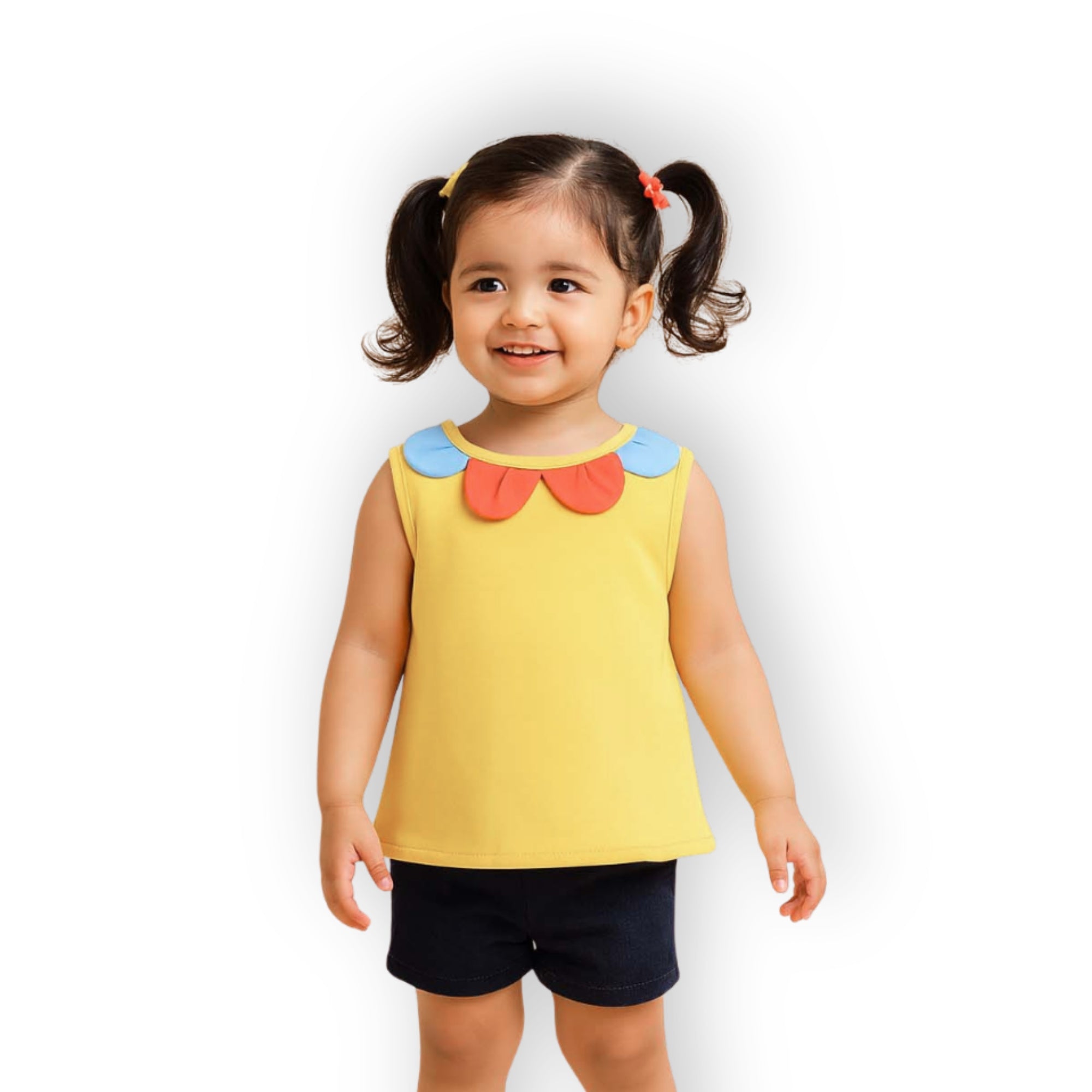 Flower Blossom Top - Yellow
