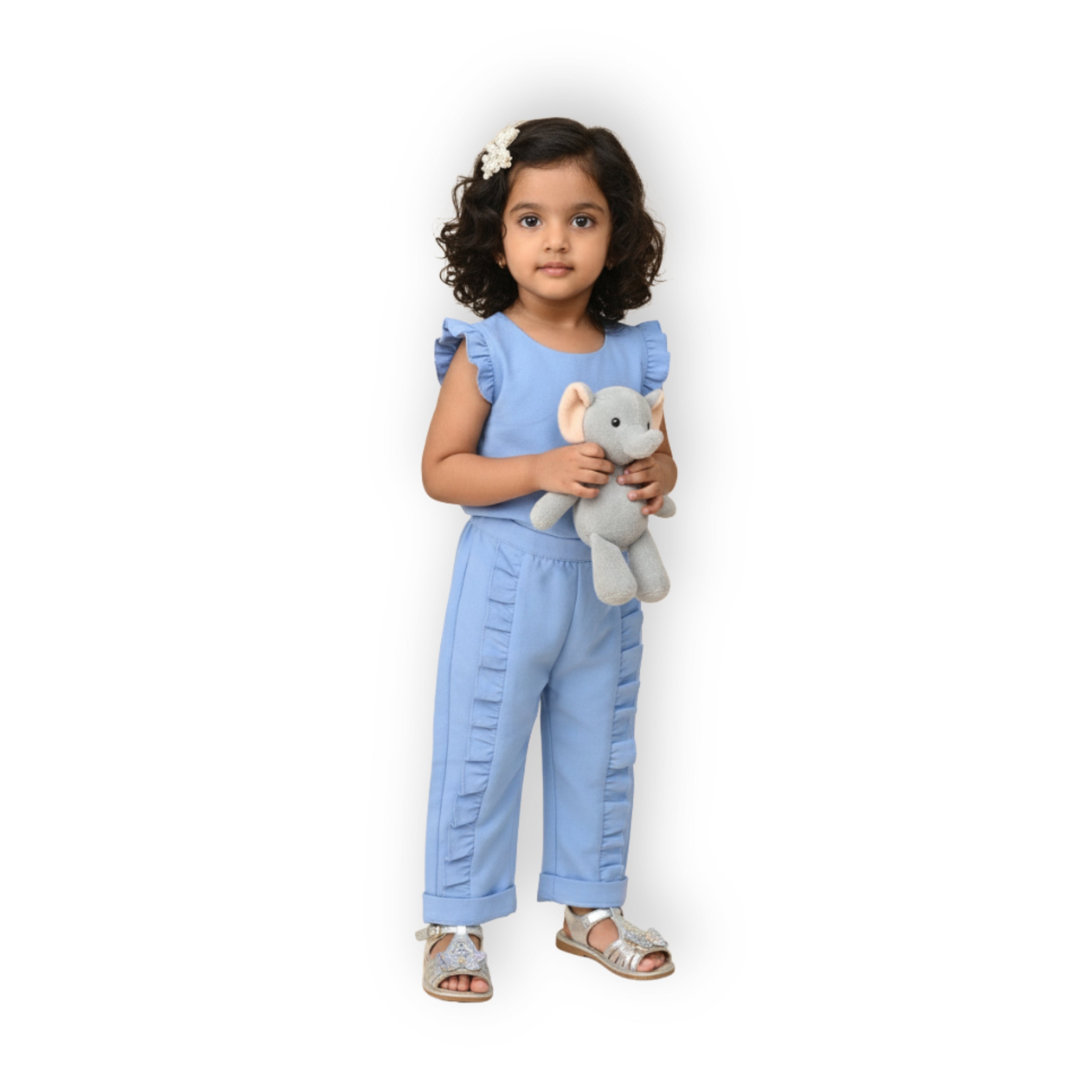 Ella Frills Pants - Baby Blue