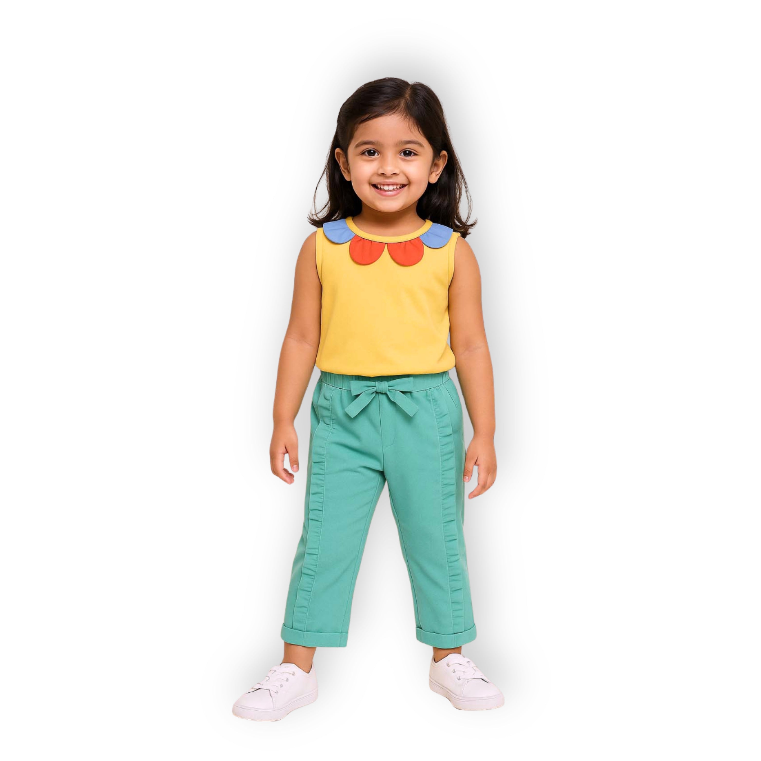 Ella Frills Pants - Turquoise