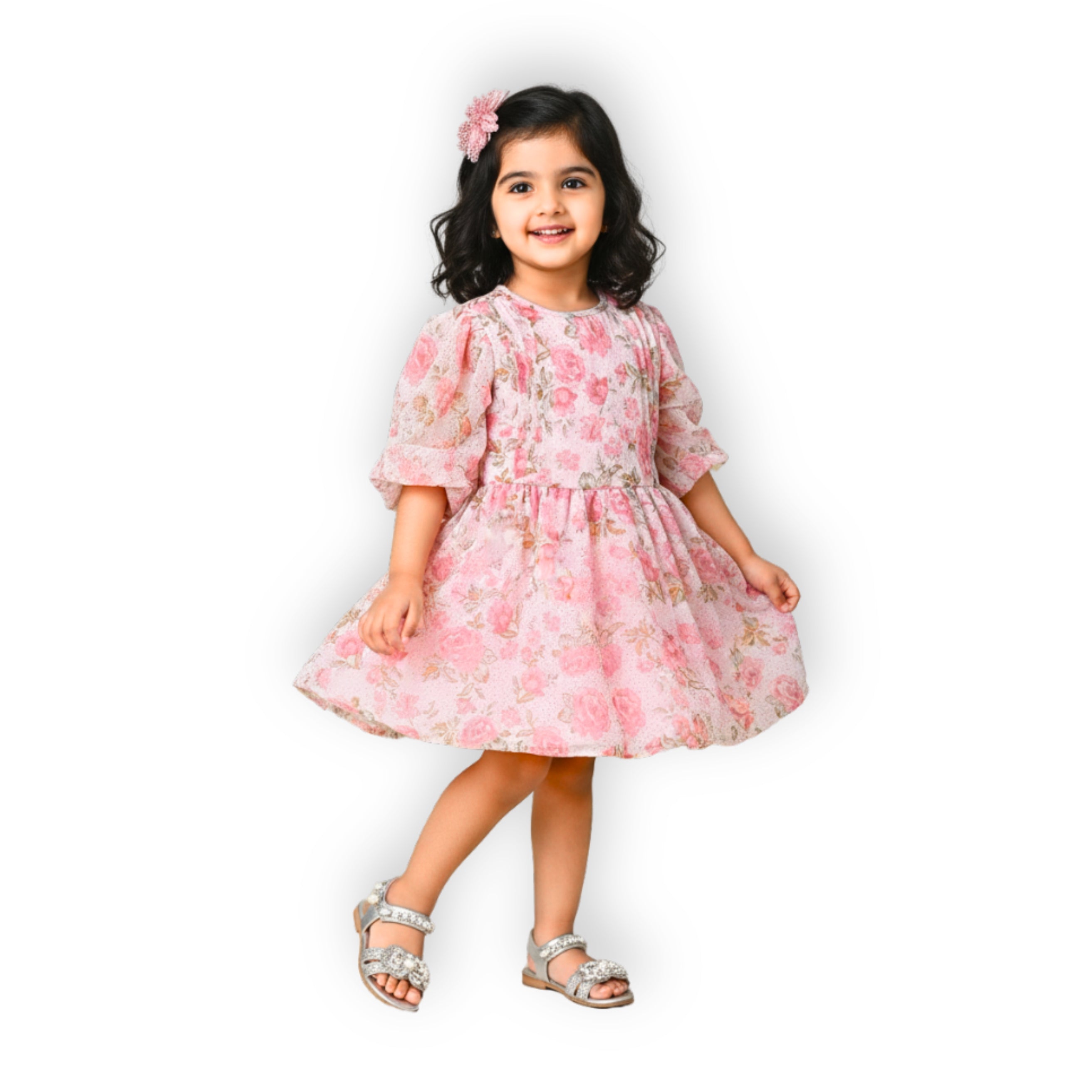 Festive Eloise Dress -Pink