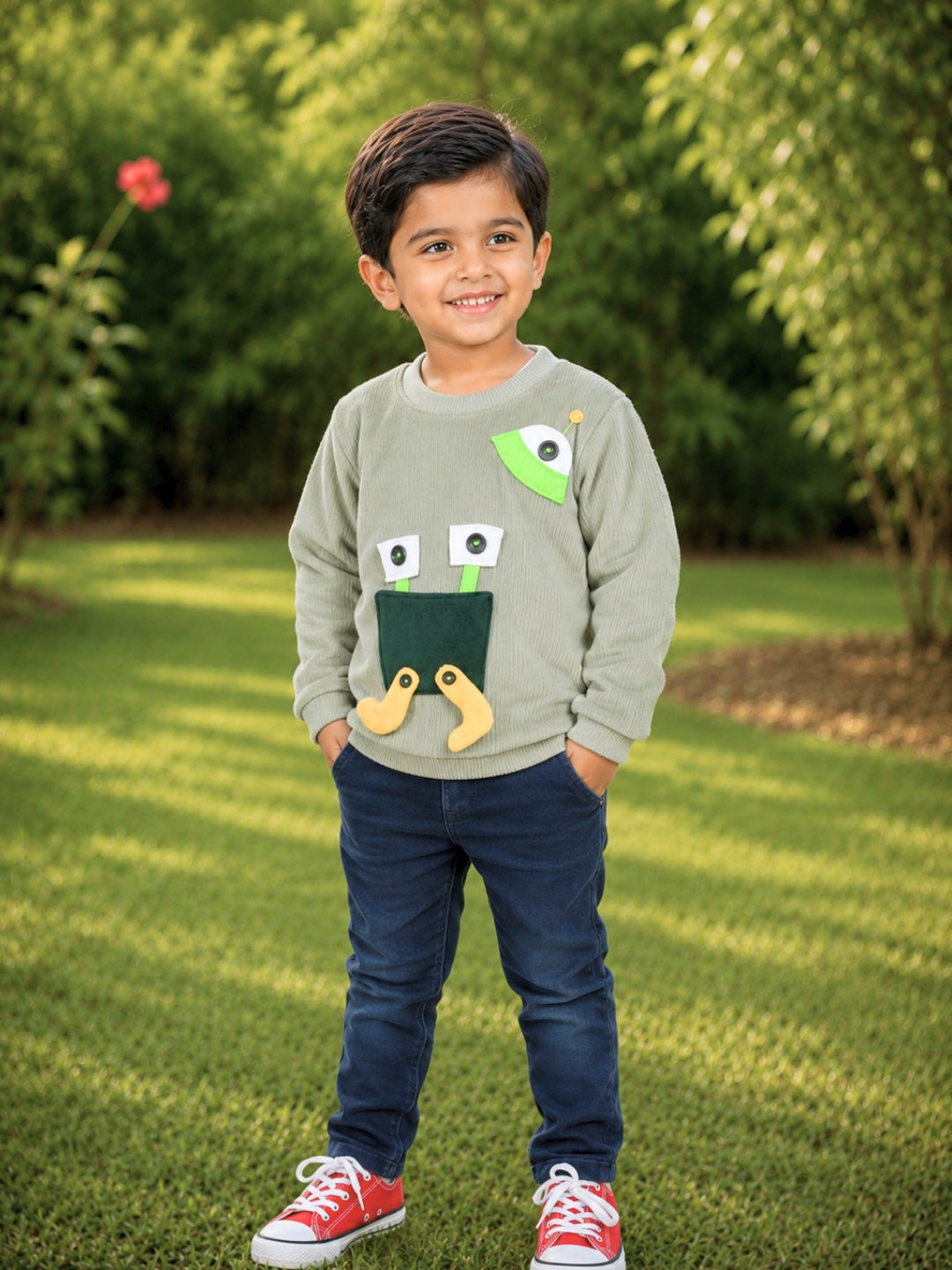 Alien Pocket Sweatshirt - Green