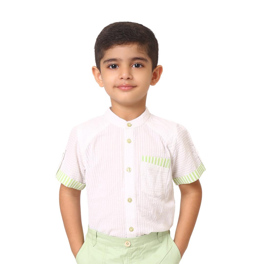 Alan Cotton Shirt - Green