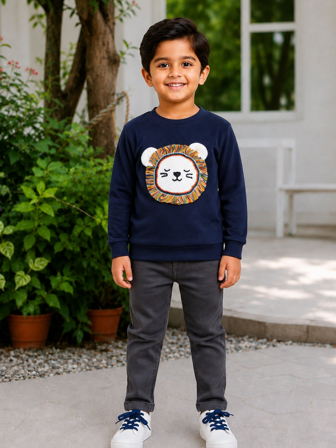 Lion Sweatshirt - Navy
