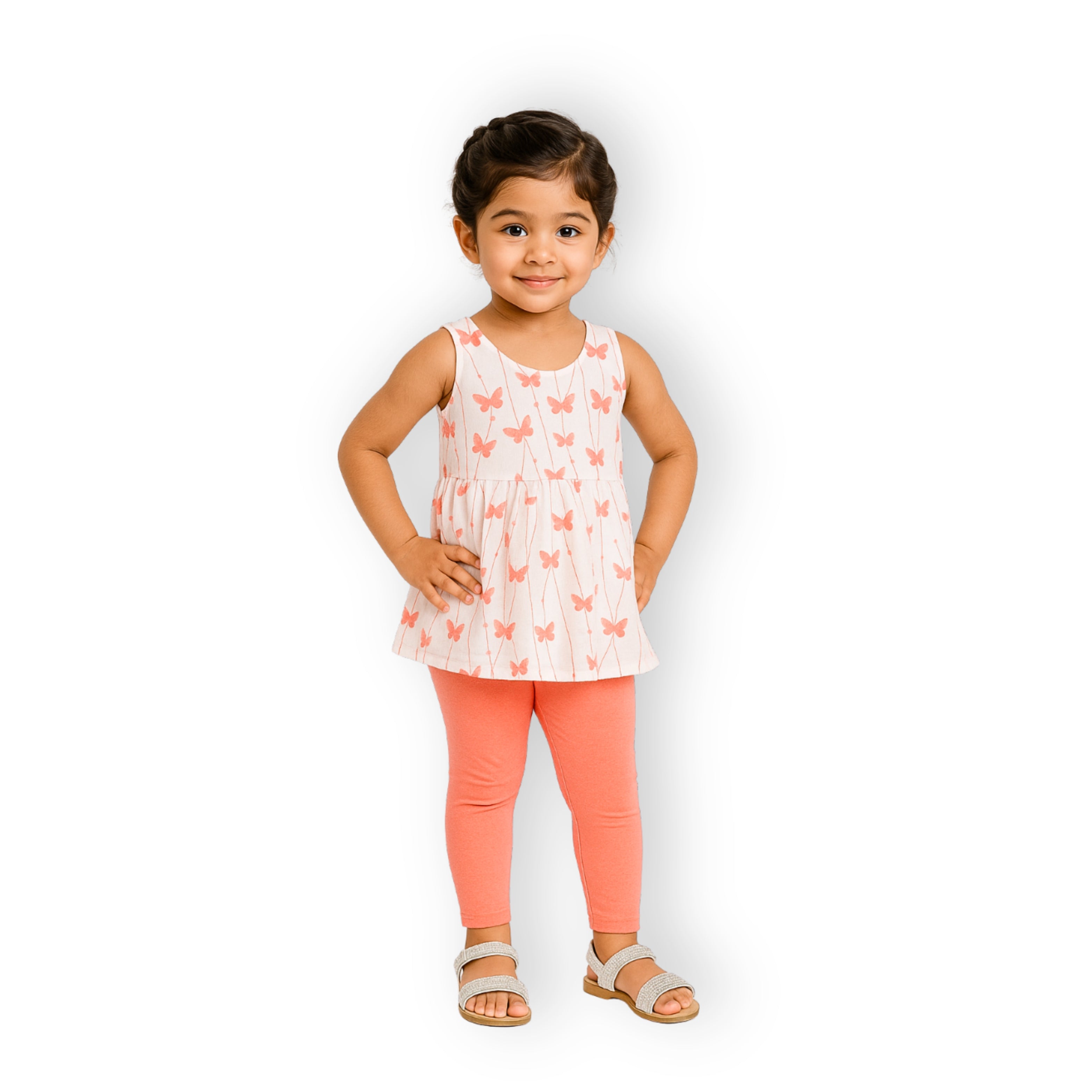 Soft Chloe Tunic Top - Butterfly