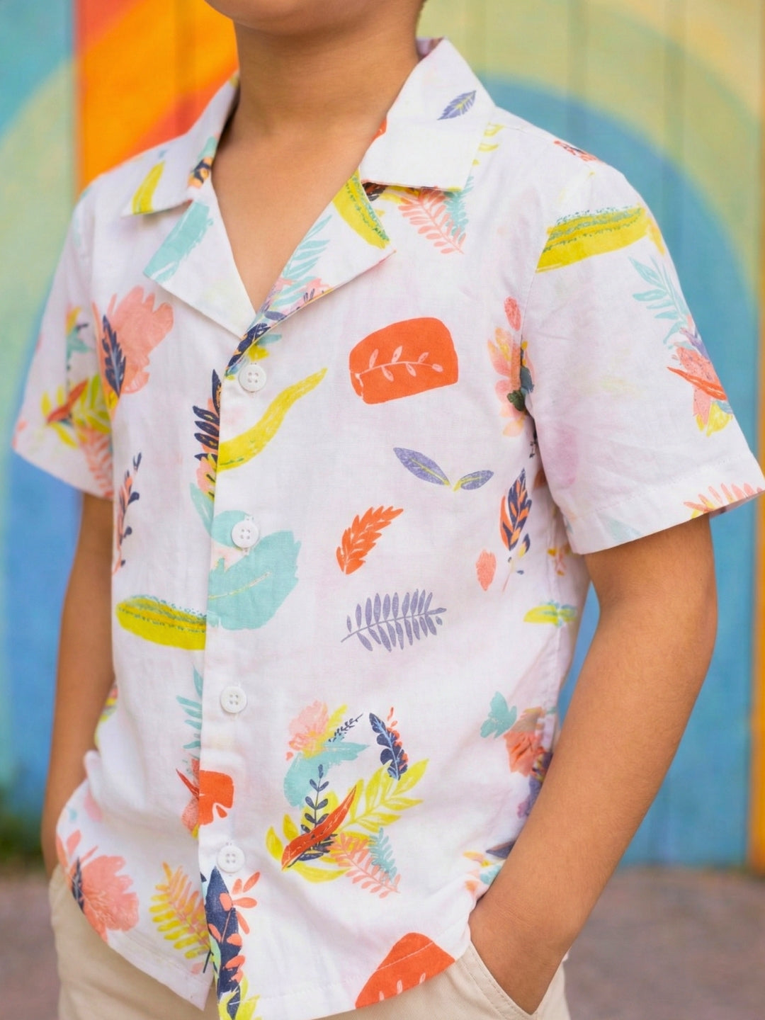 Charlie Cotton Shirt - Abstract