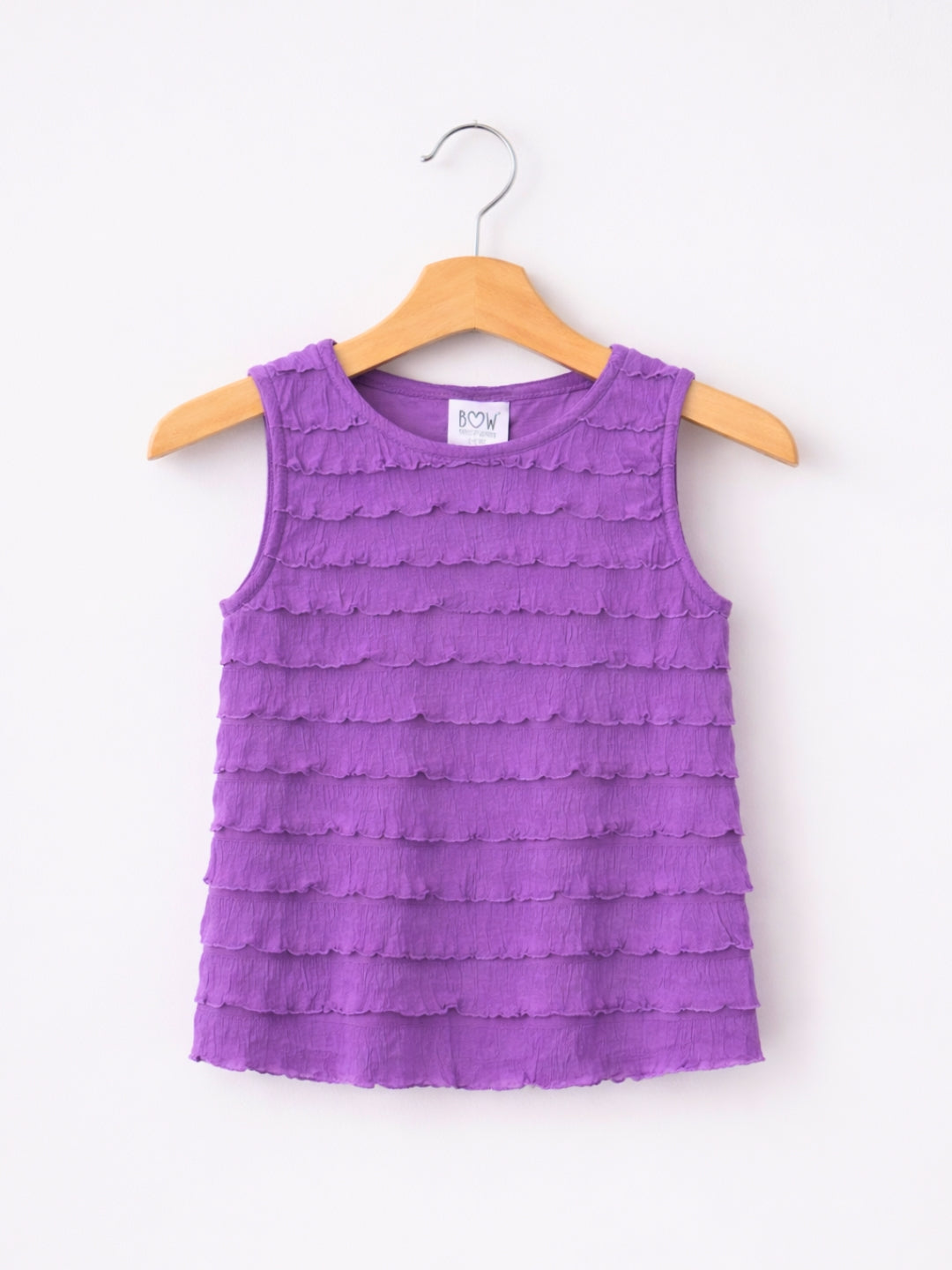 Sarah Frills Top - Purple