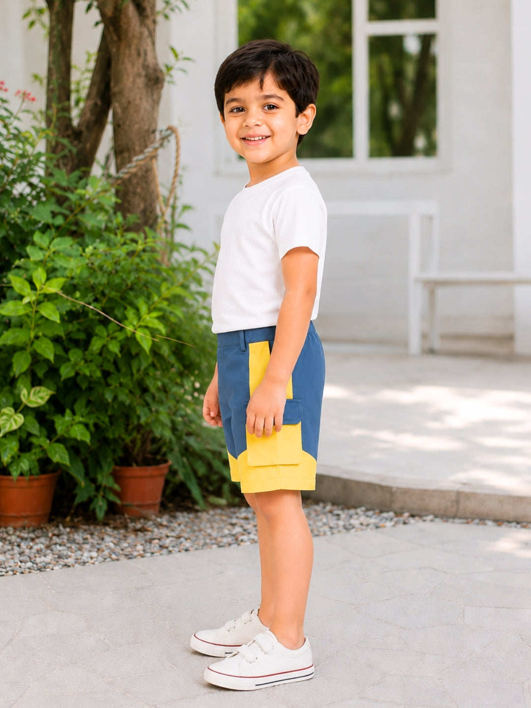 Cotton Chase Shorts - Blue