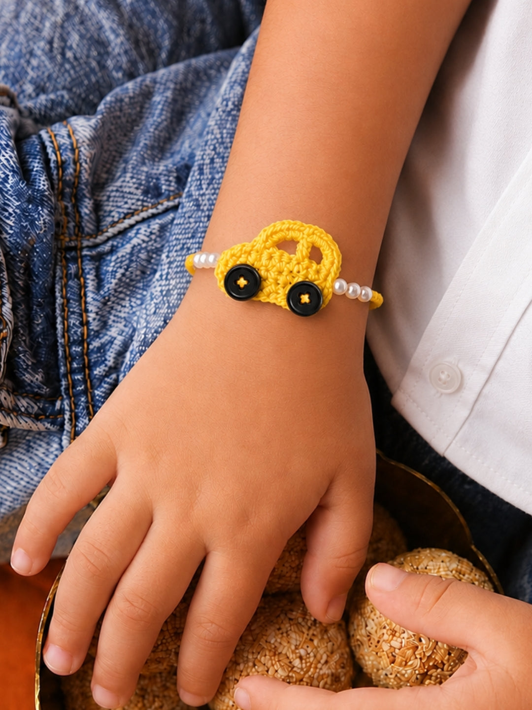 Car Rakhi - Yellow
