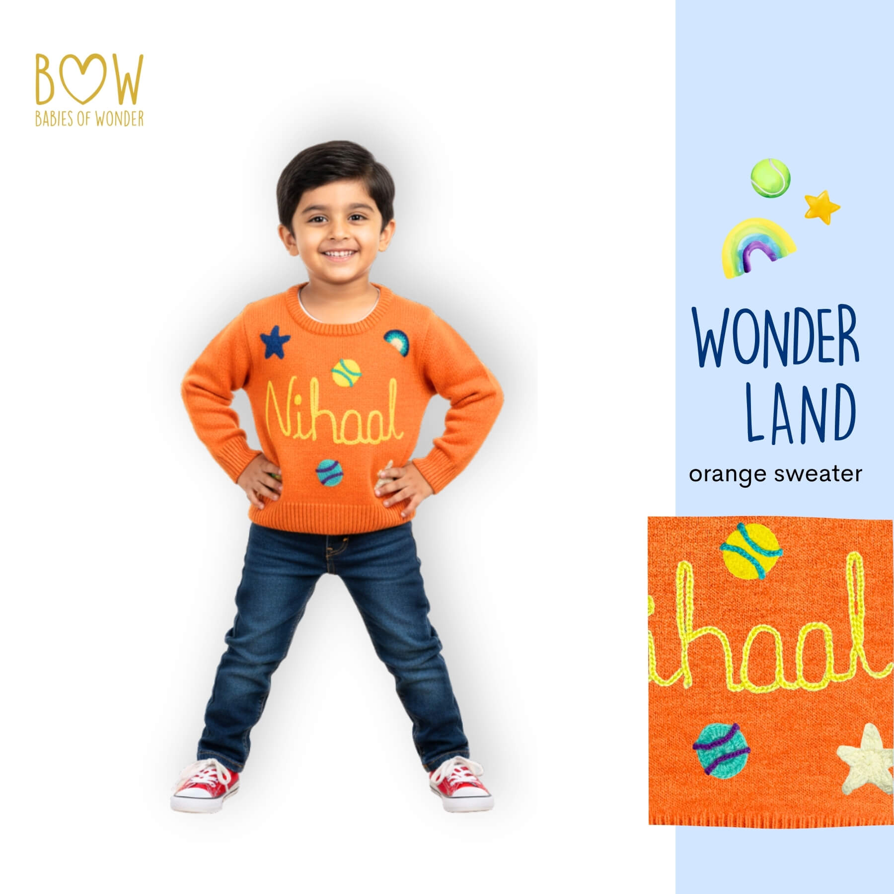 Boys Customised Wonderland Sweater