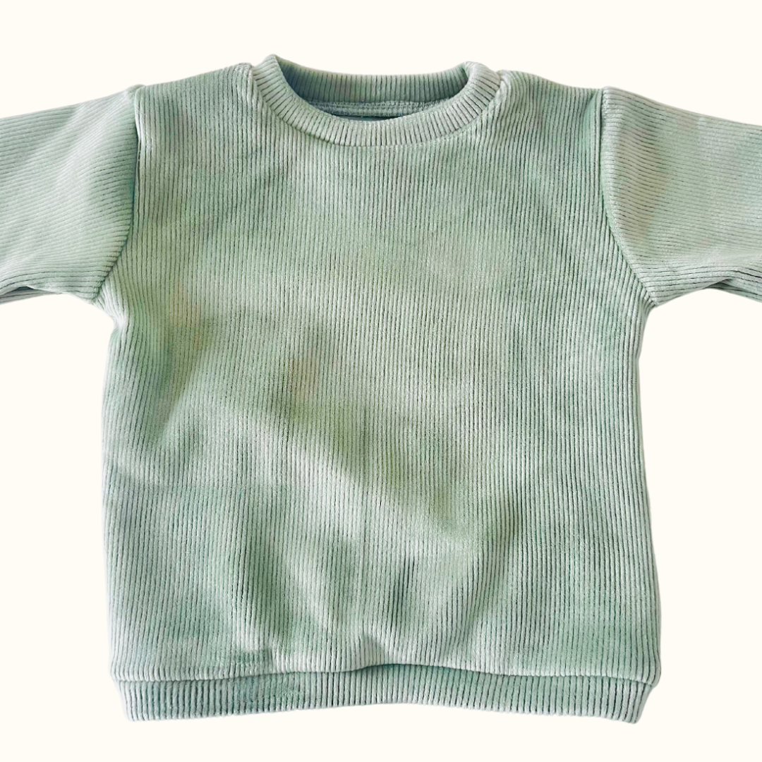 Corduroy Sweatshirt - Sage Green