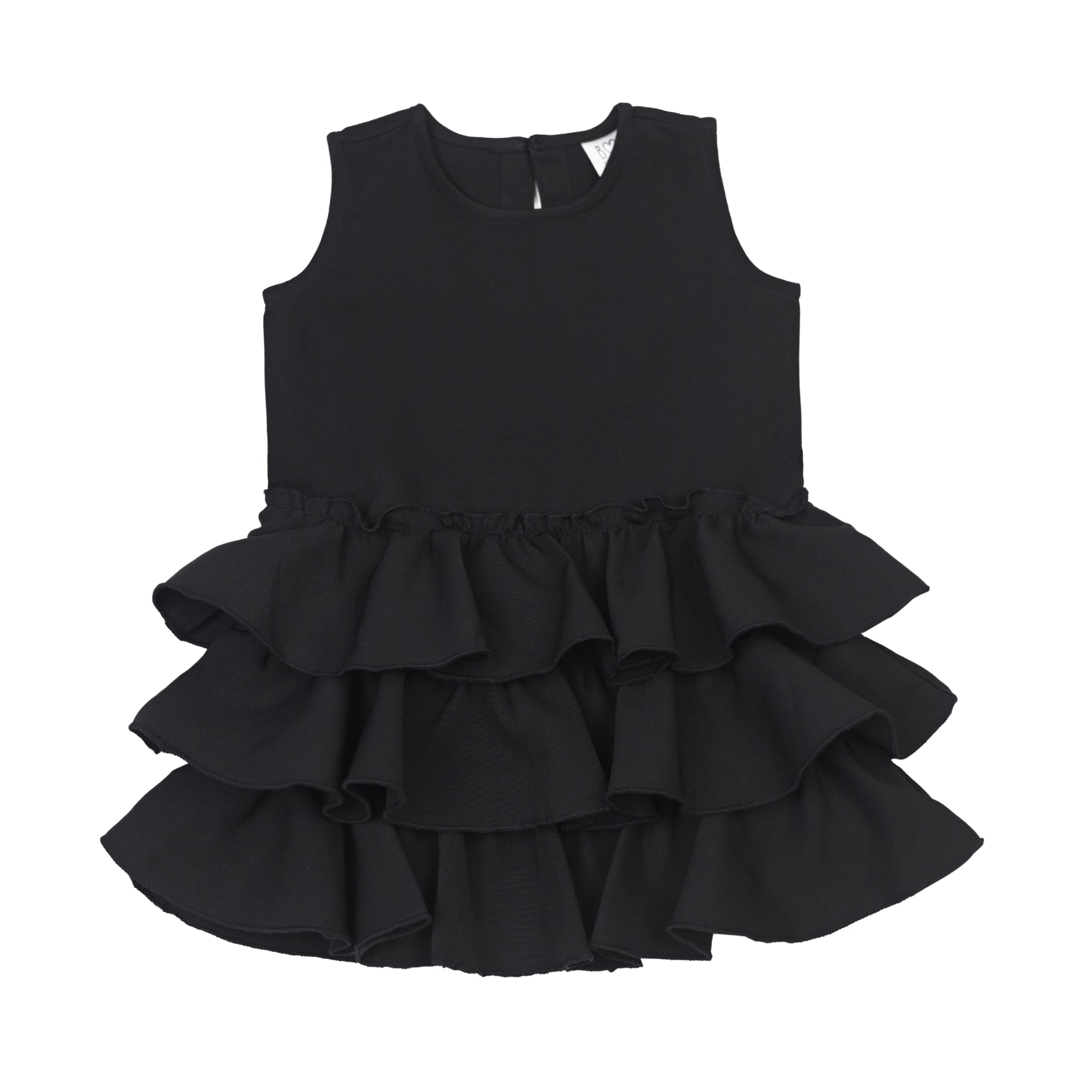 Ruffles Pixie Dress - Black