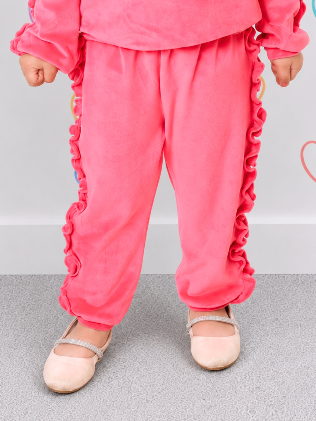 Frill Jogger - Pink