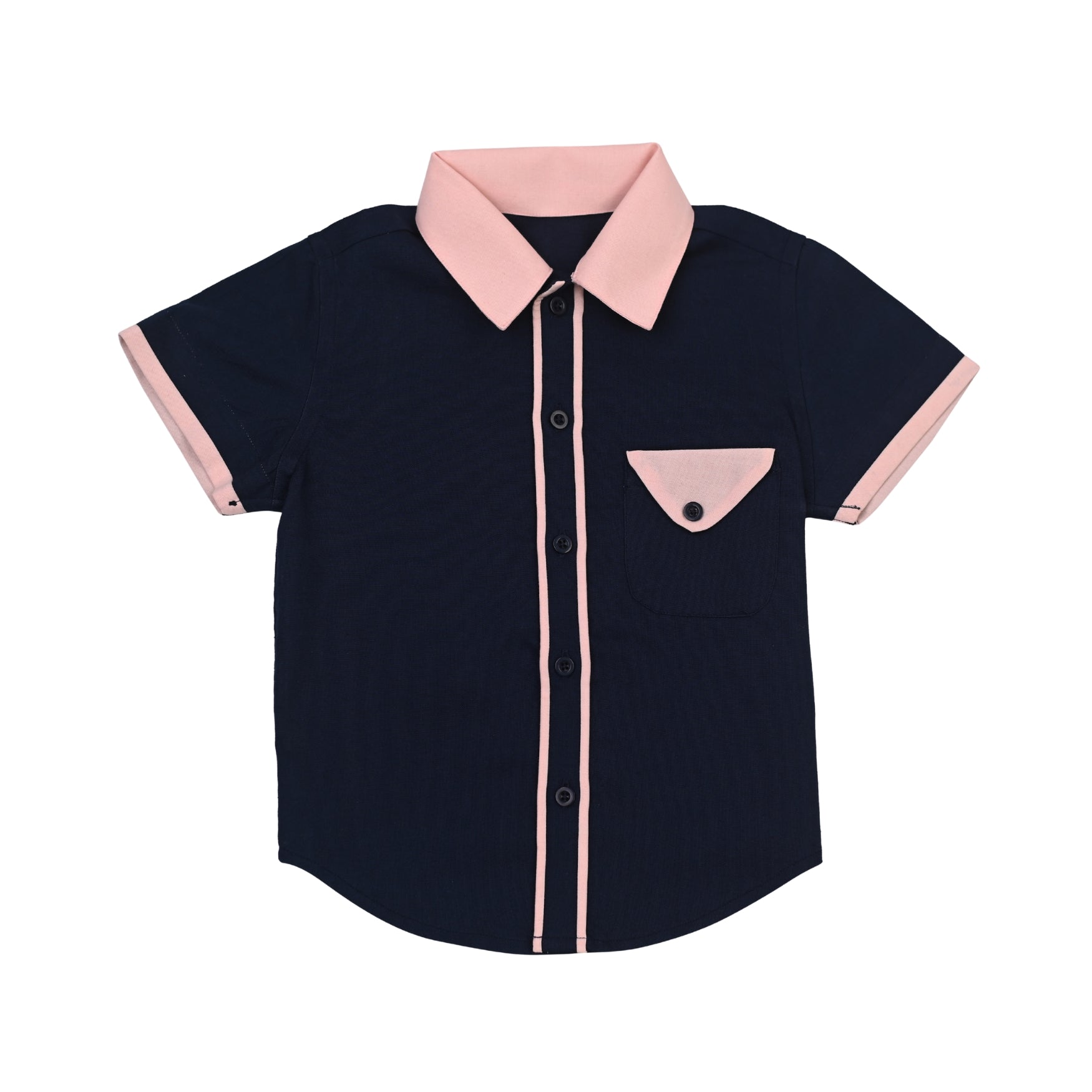 Piper Cotton Shirt - Navy