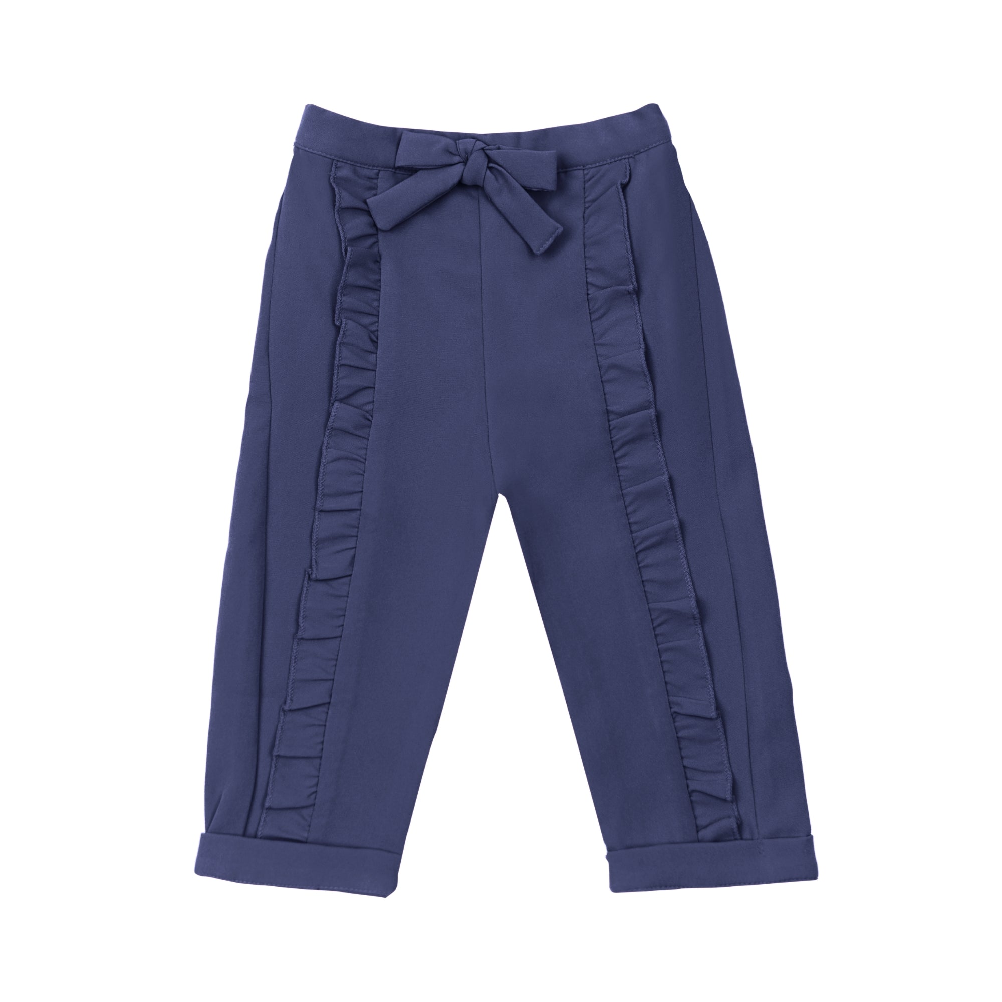 Ella Frill Pants - Navy