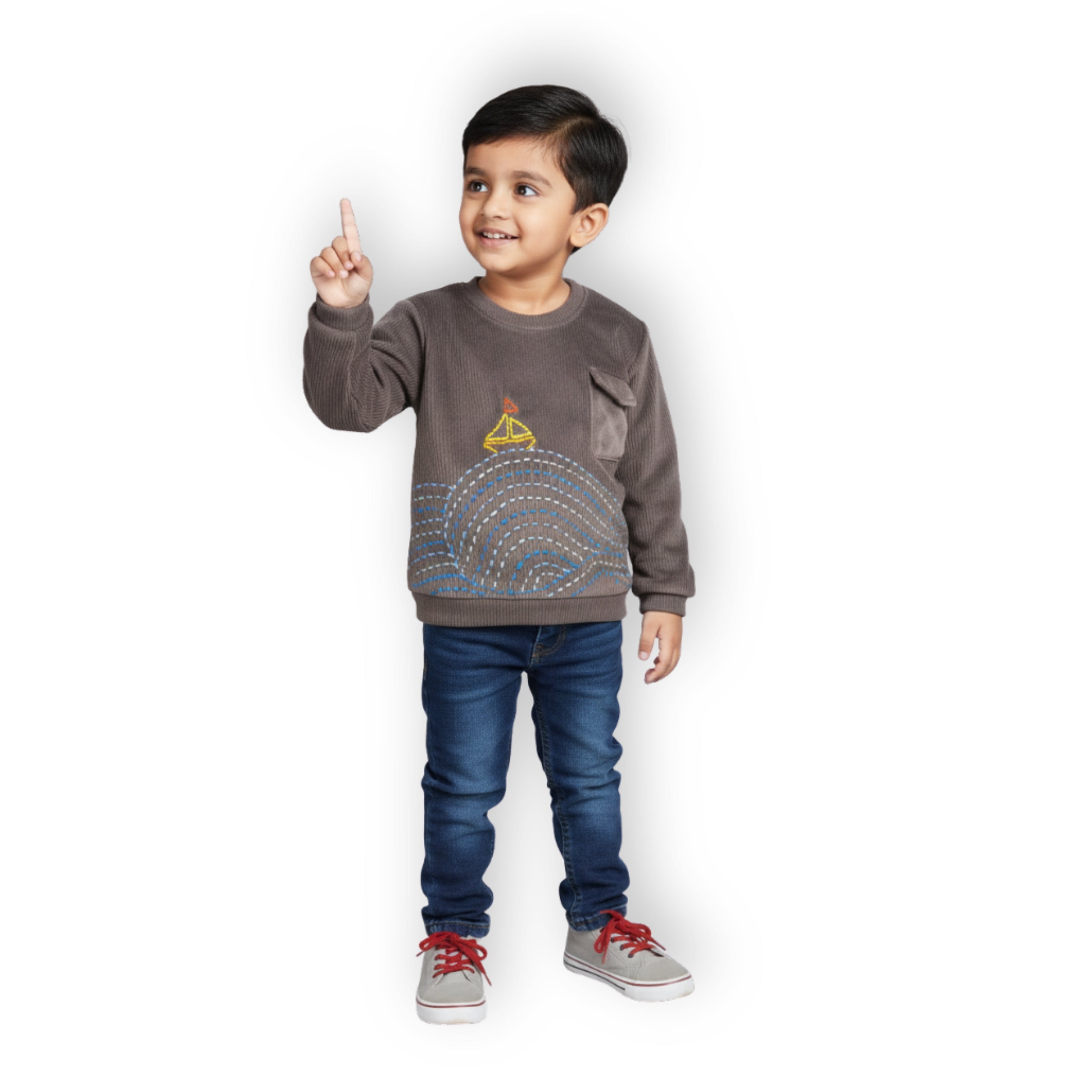 Waves Sweatshirt - Grey