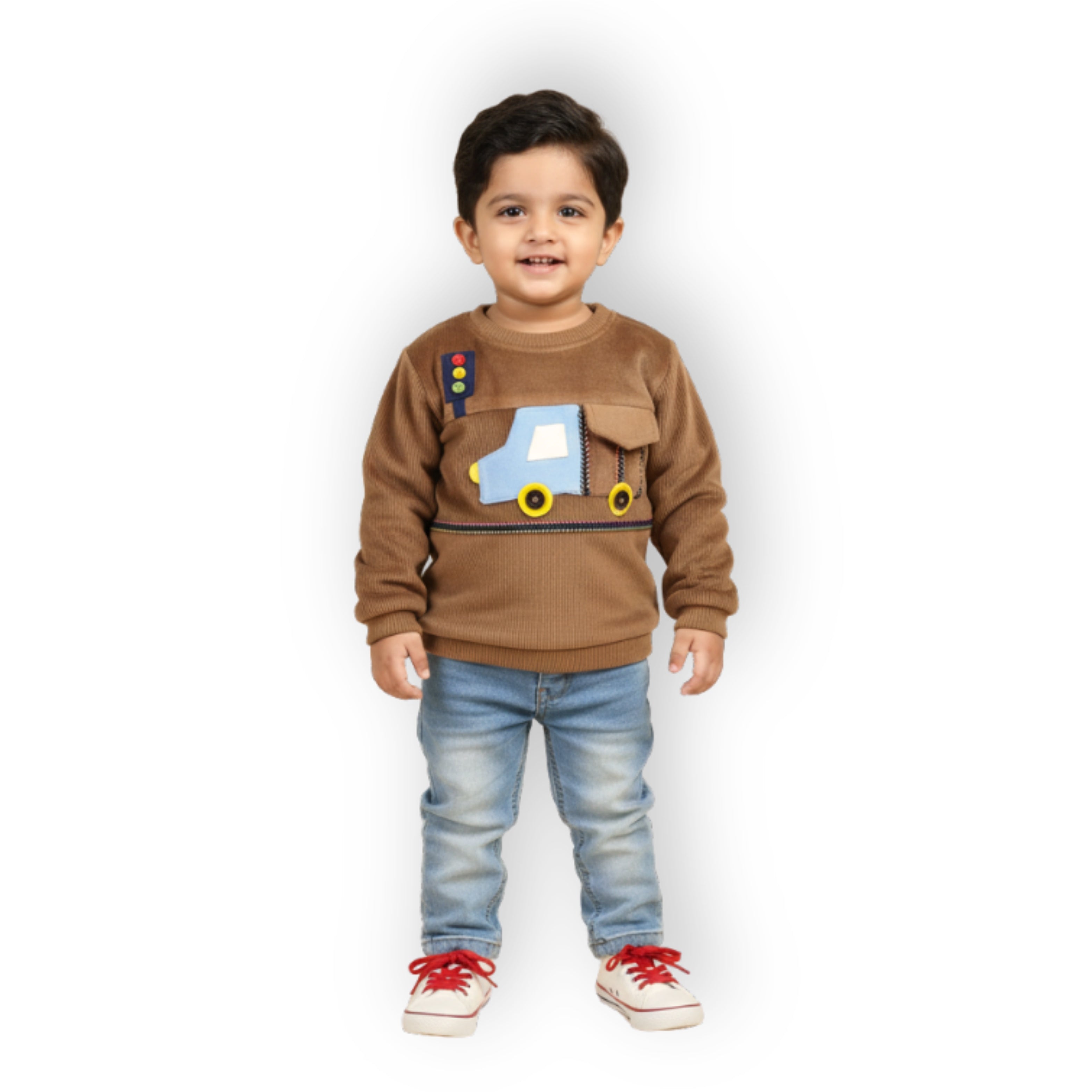 Truck Sweatshirt - Brown