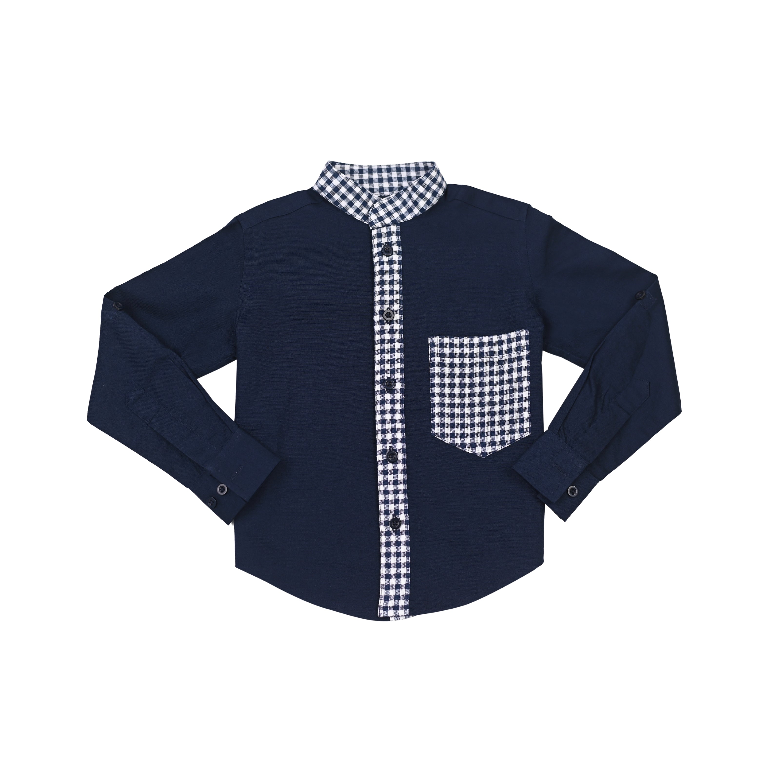 Archie Cotton Shirt - Navy