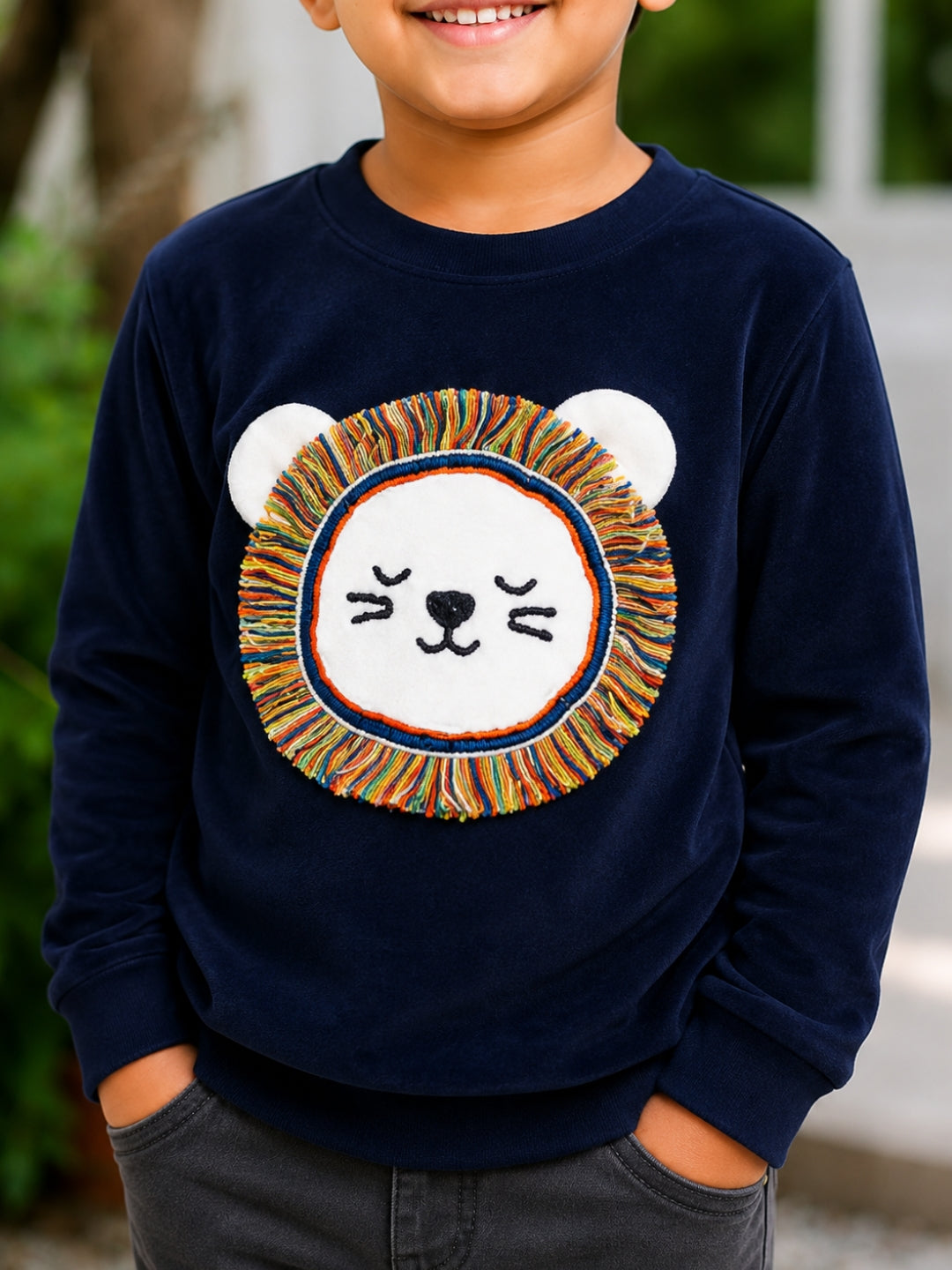 Lion Sweatshirt - Navy