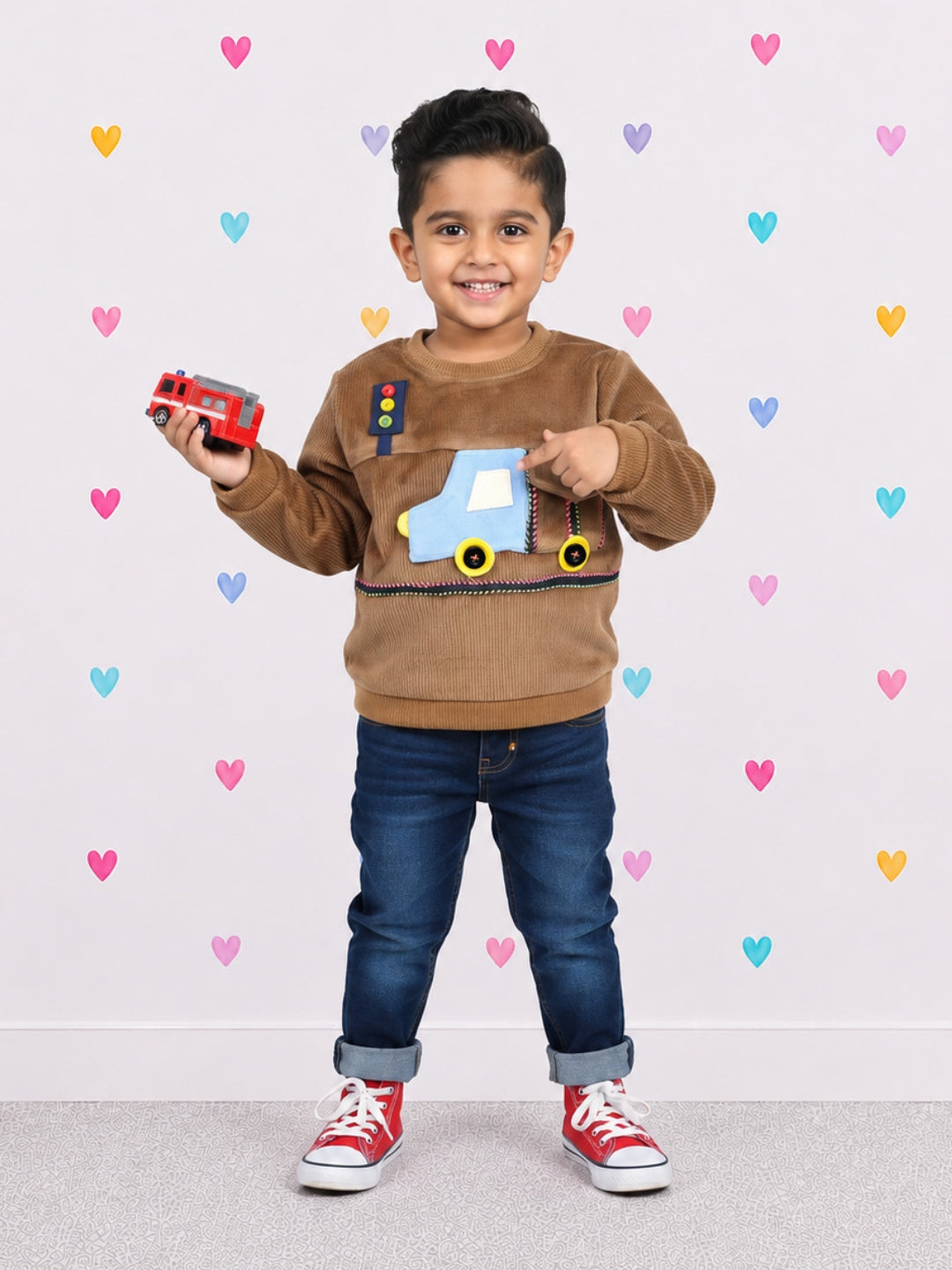 Truck Pocket Sweatshirt - Brown
