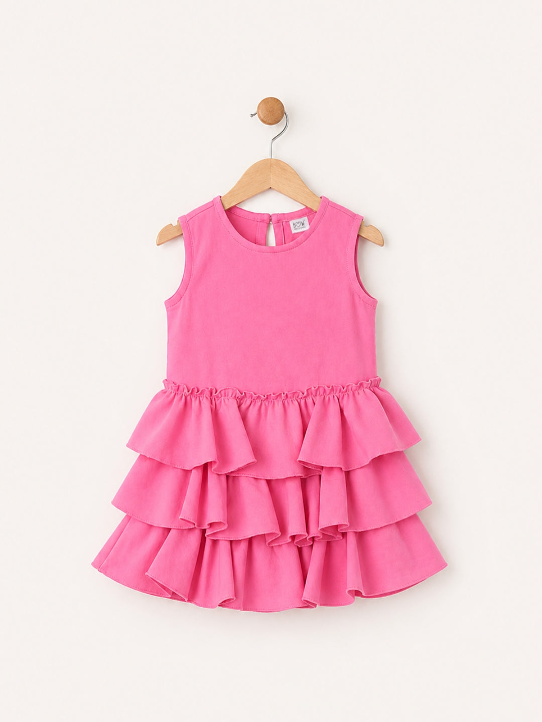 Ruffles Pixie Dress - Barbie Pink