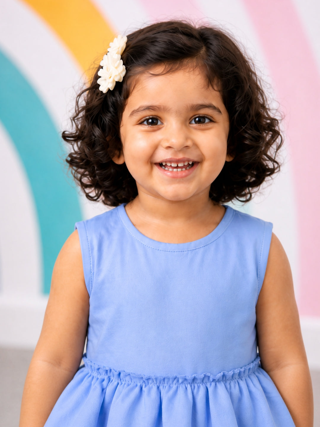 Ruffles Pixie Dress - Baby Blue