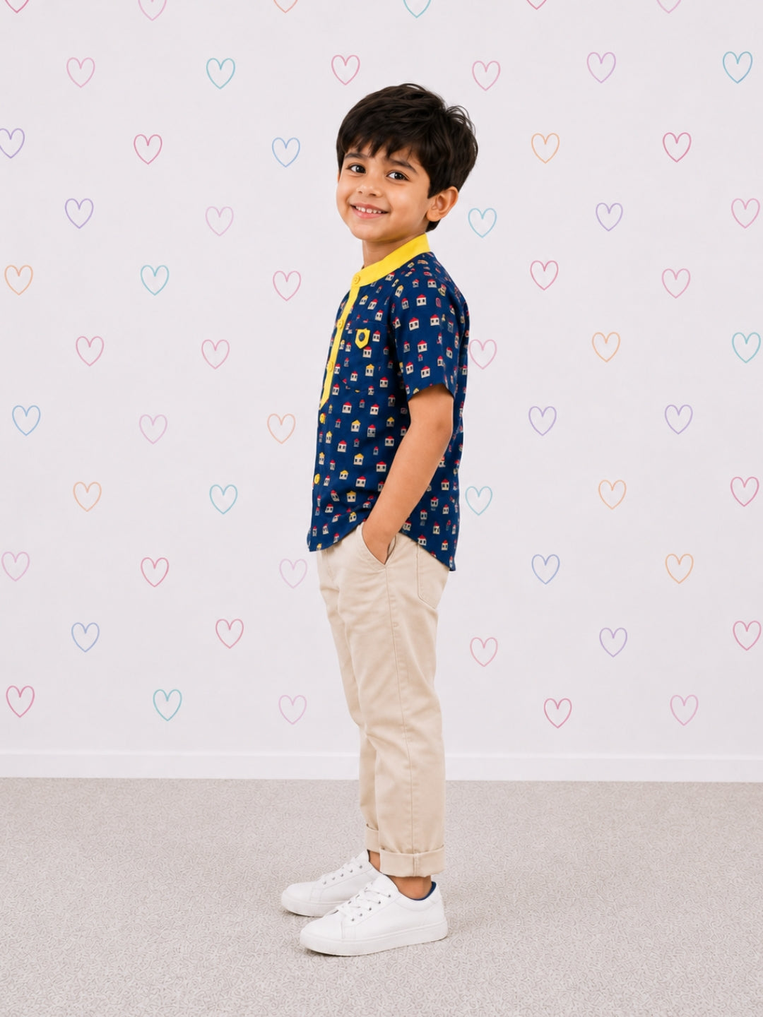 Henry Shirt - House Print
