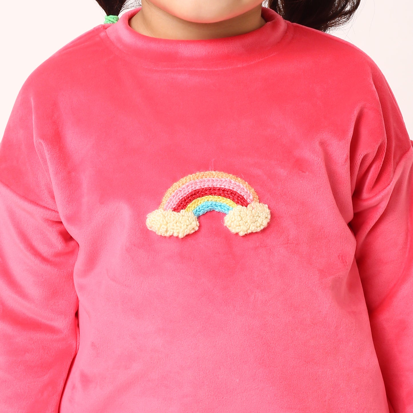 Cosy Rainbow Ruffle Sweatshirt