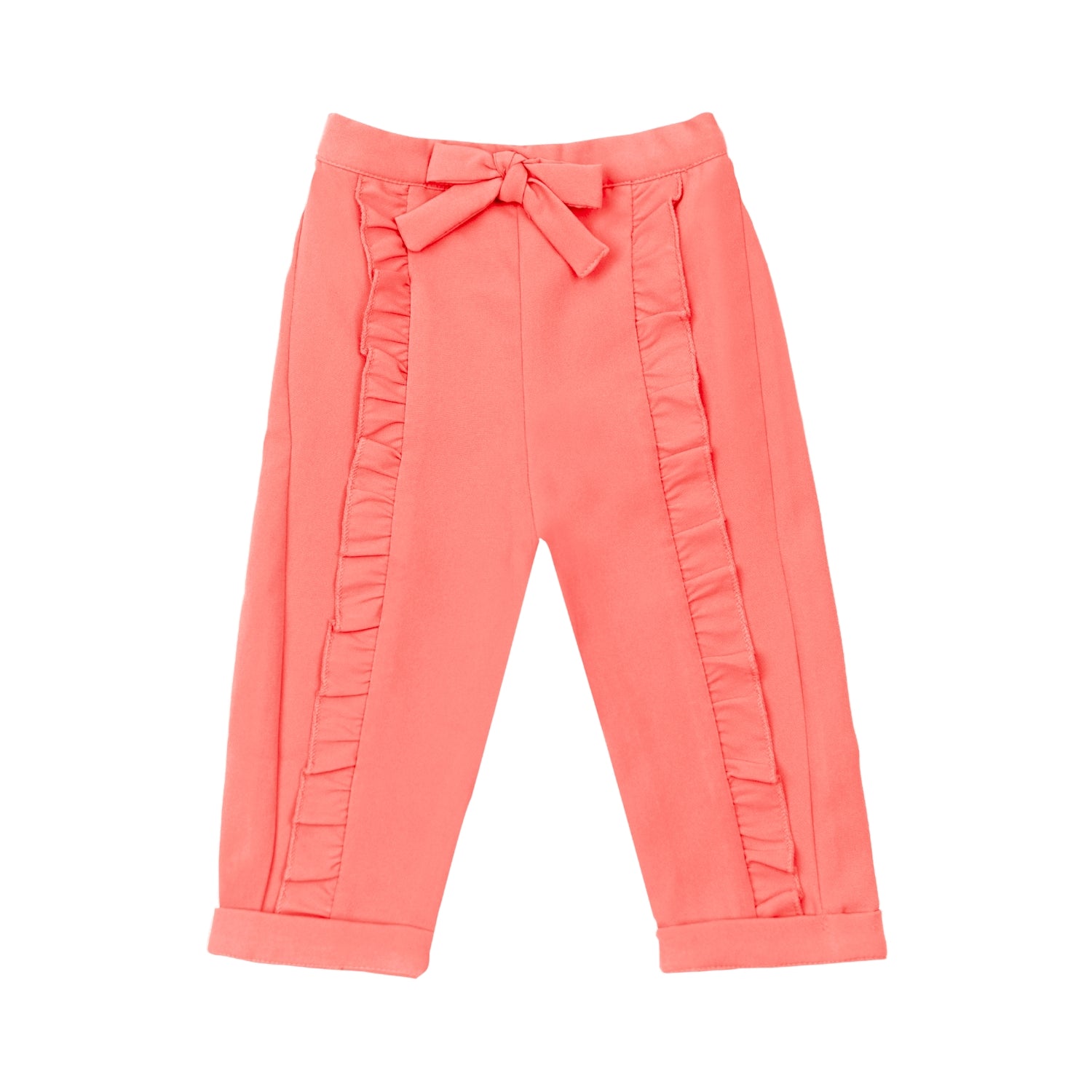 Ella Frills Pants - Peach