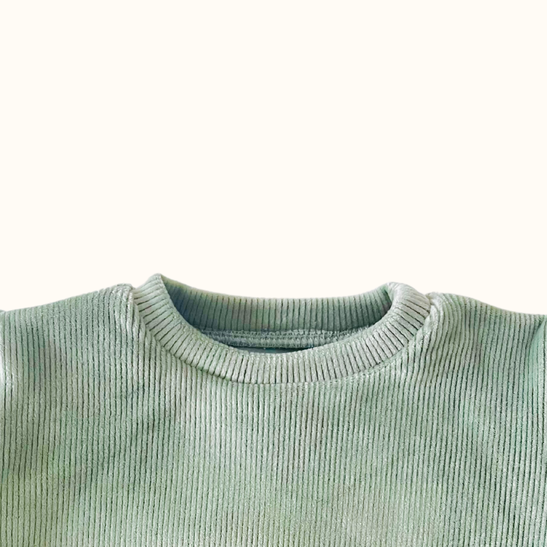 Corduroy Sweatshirt - Sage Green