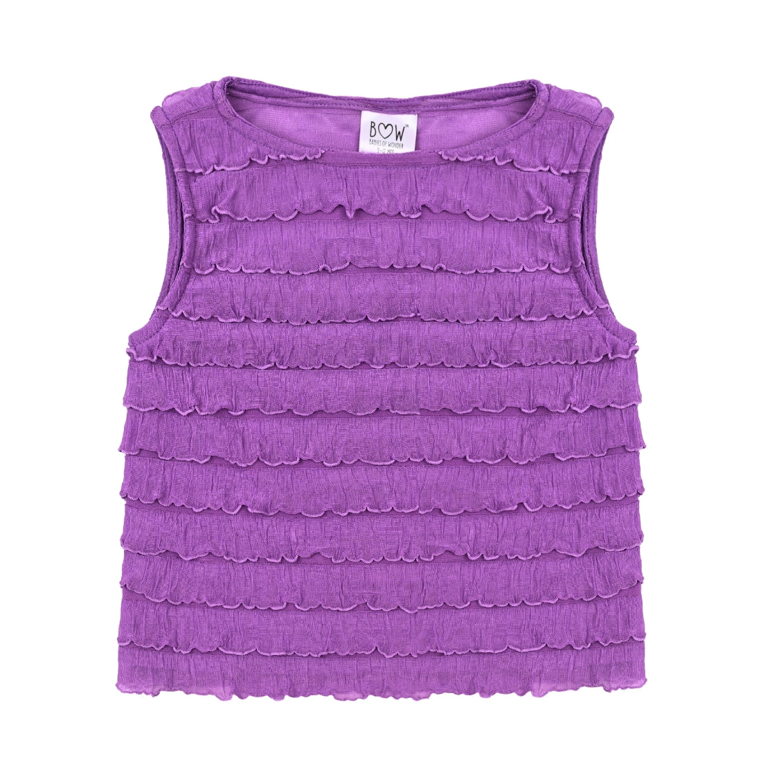 Sarah Frills Top - Purple