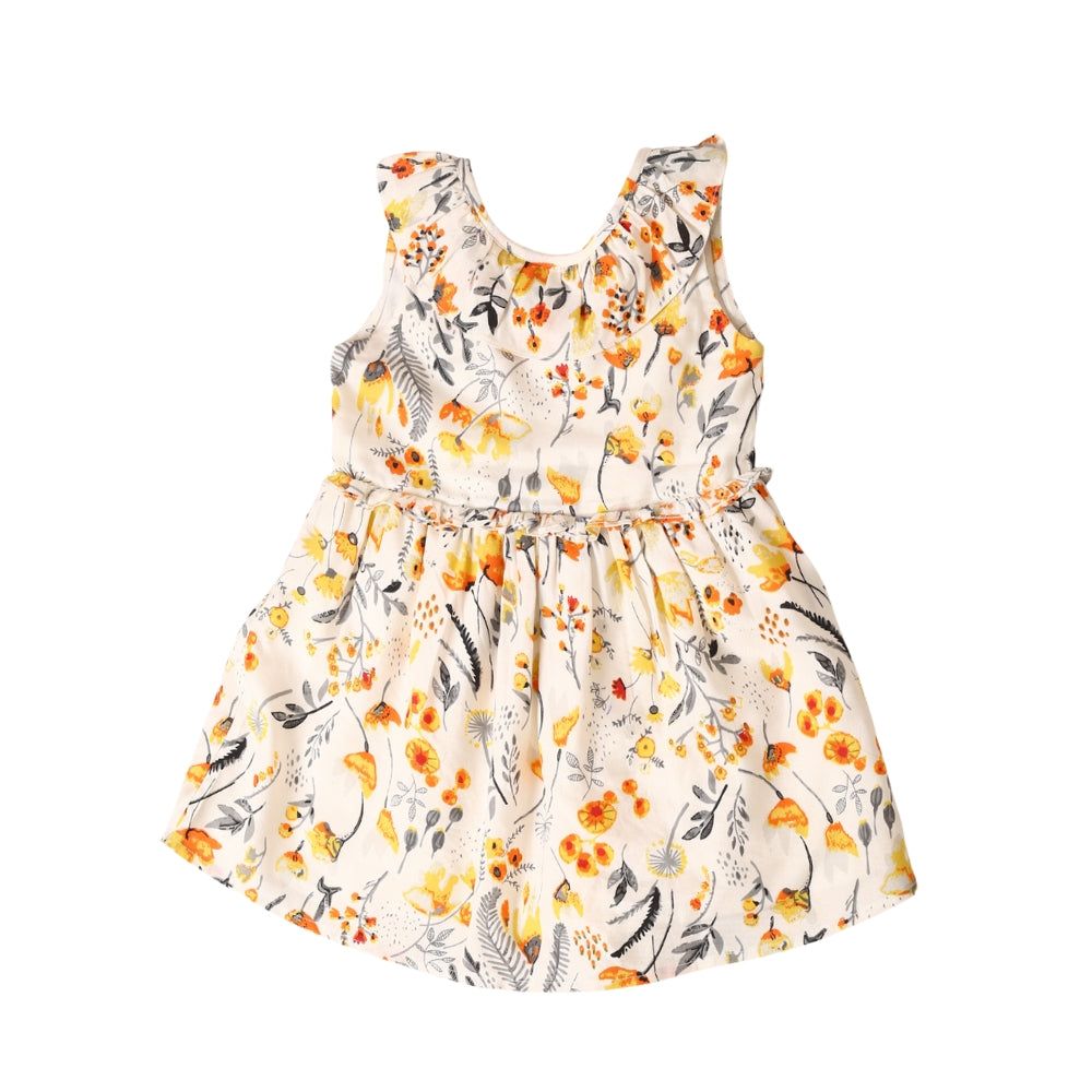 Soft Tassel Dress - Yellow