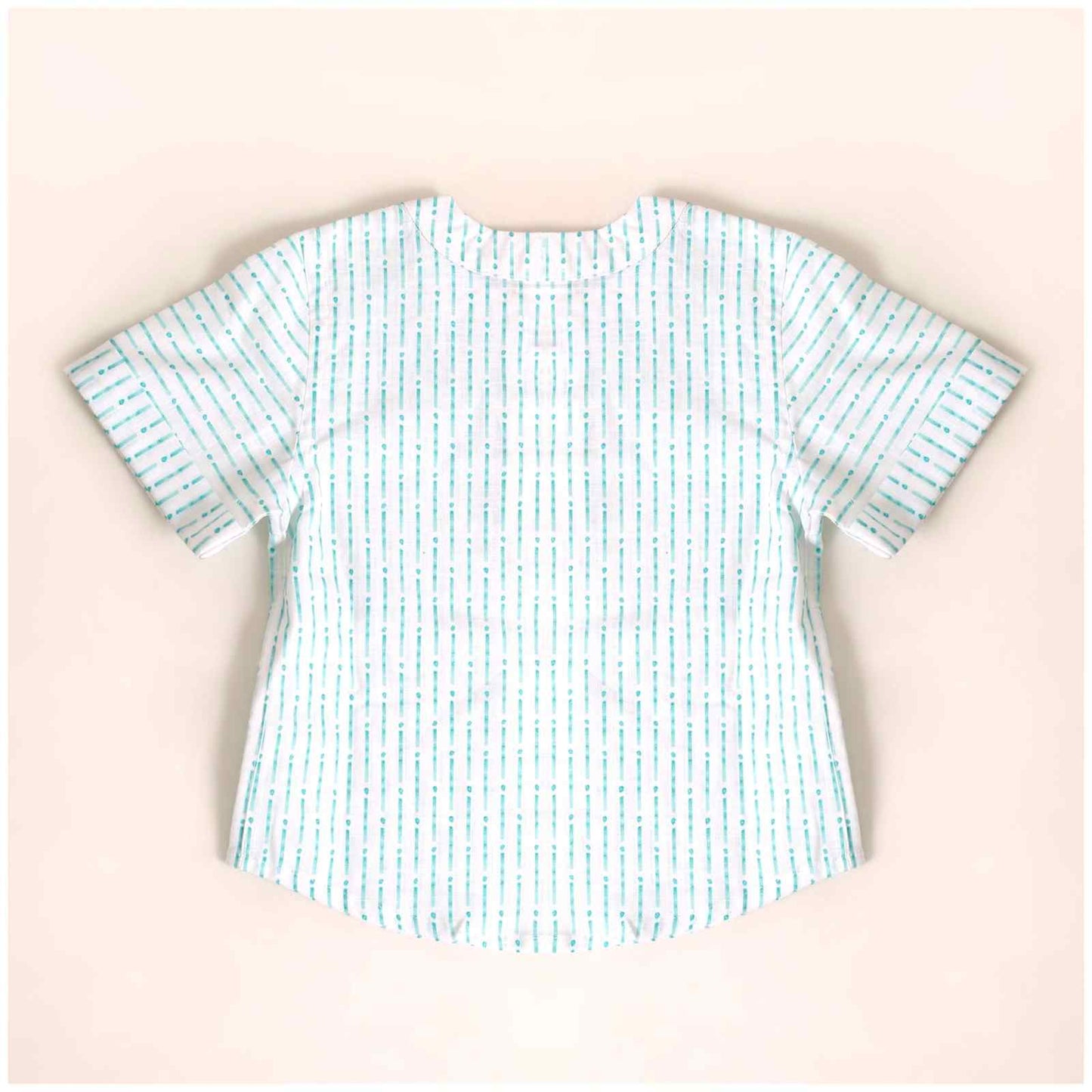 Cotton Knotty Kurta - White